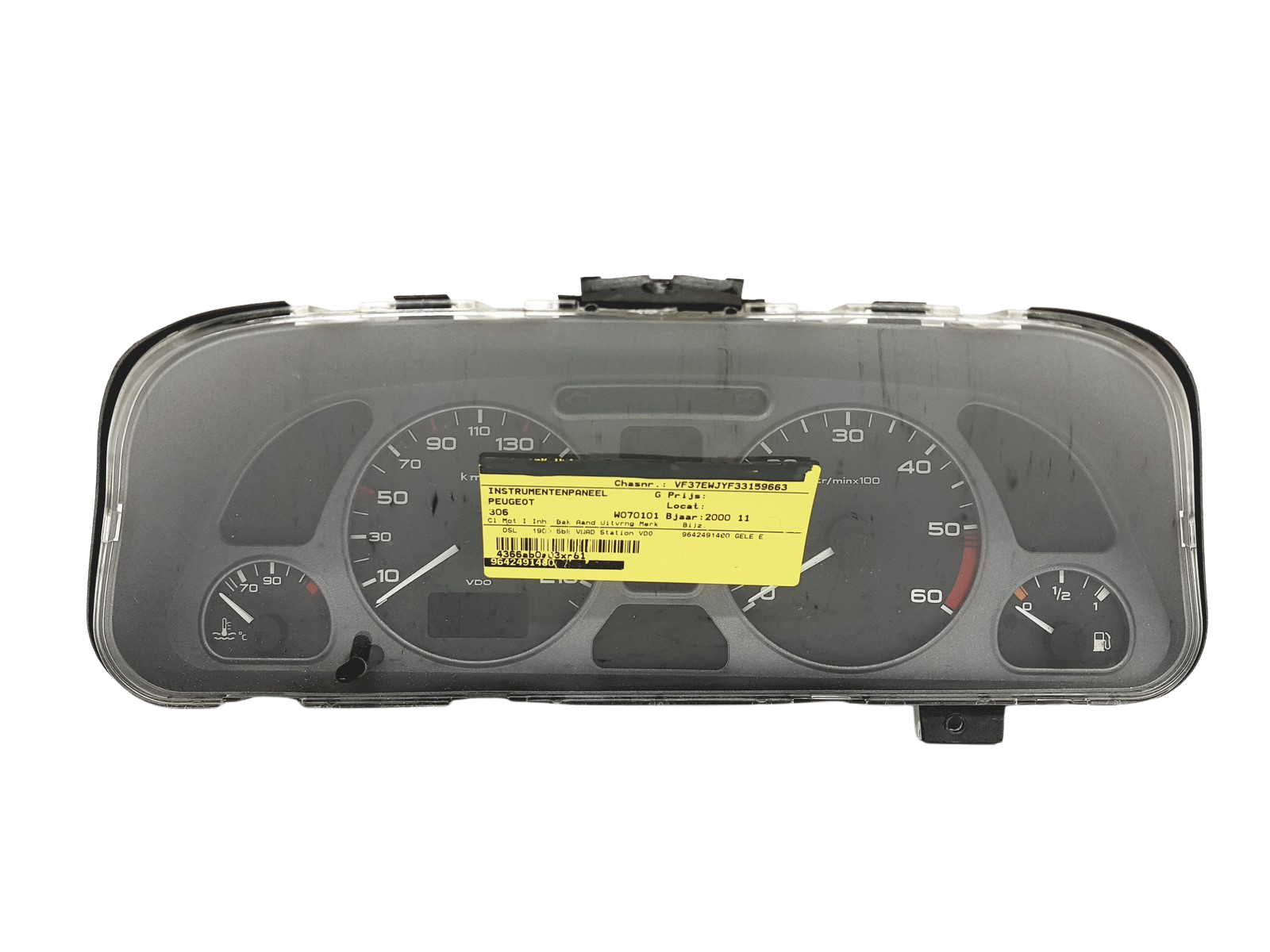 Tacho Kombiinstrument Peugeot 306 9642491480 110008808180 49807 main product photo