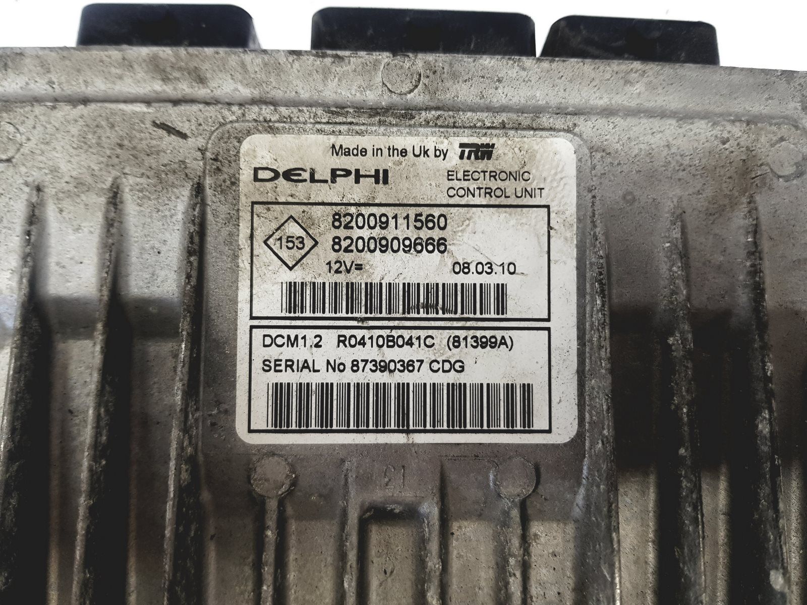 Steuergerät 8200911560 8200909666 R0410B041C Renault Delphi 16972 main product photo