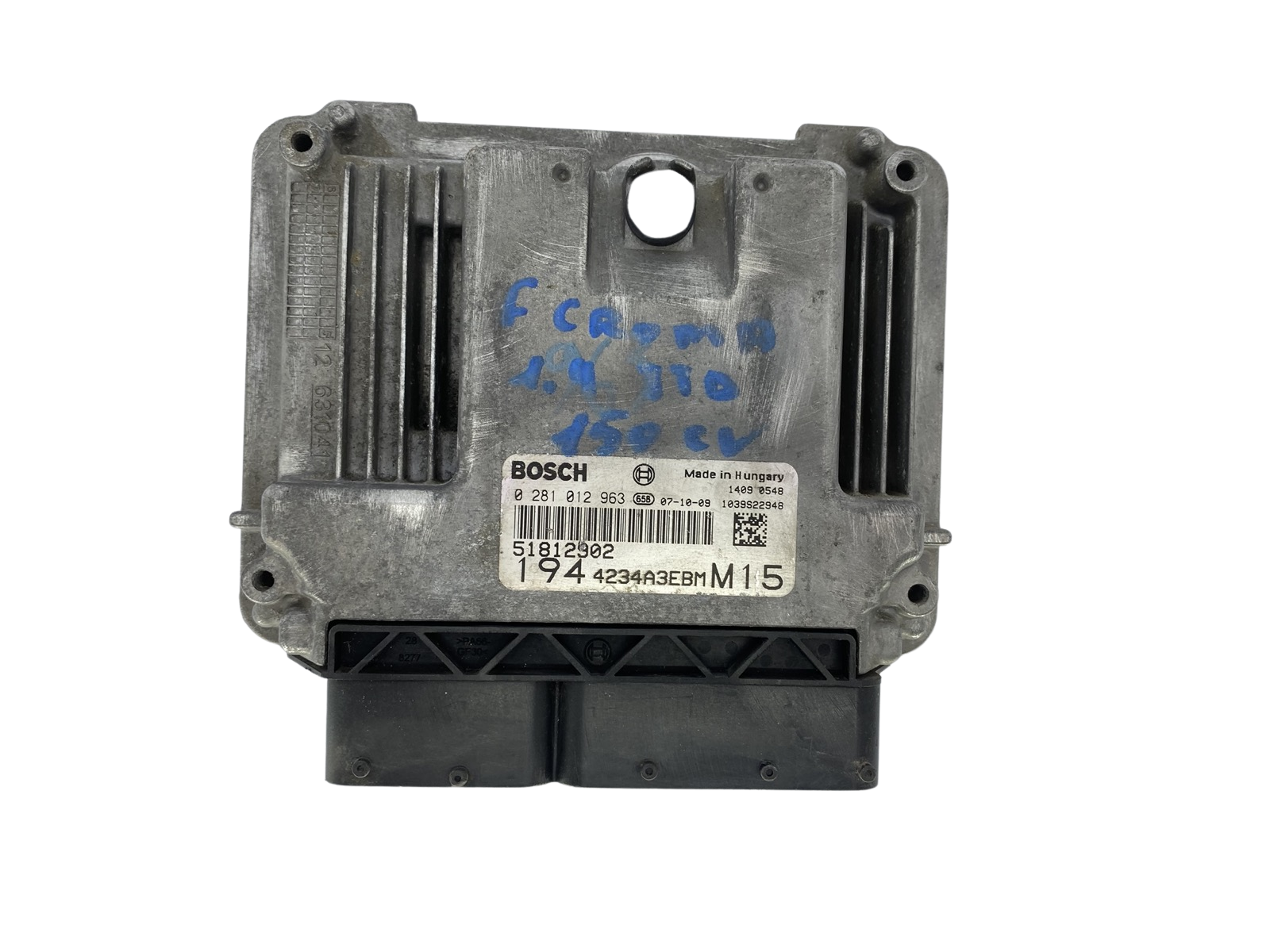 Steuergerät 51812902 0281012963 4234A3EBM Fiat Bosch 53770 main product photo