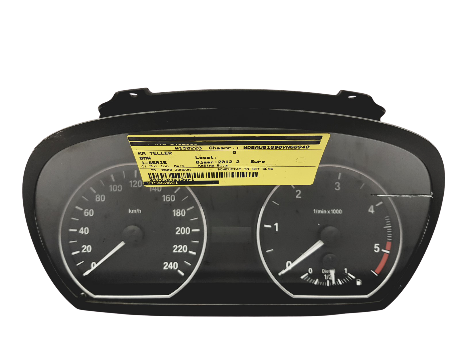 Tacho Kombiinstrument BMW 1 E87 9242332-01 2154606-01 30705 main product photo