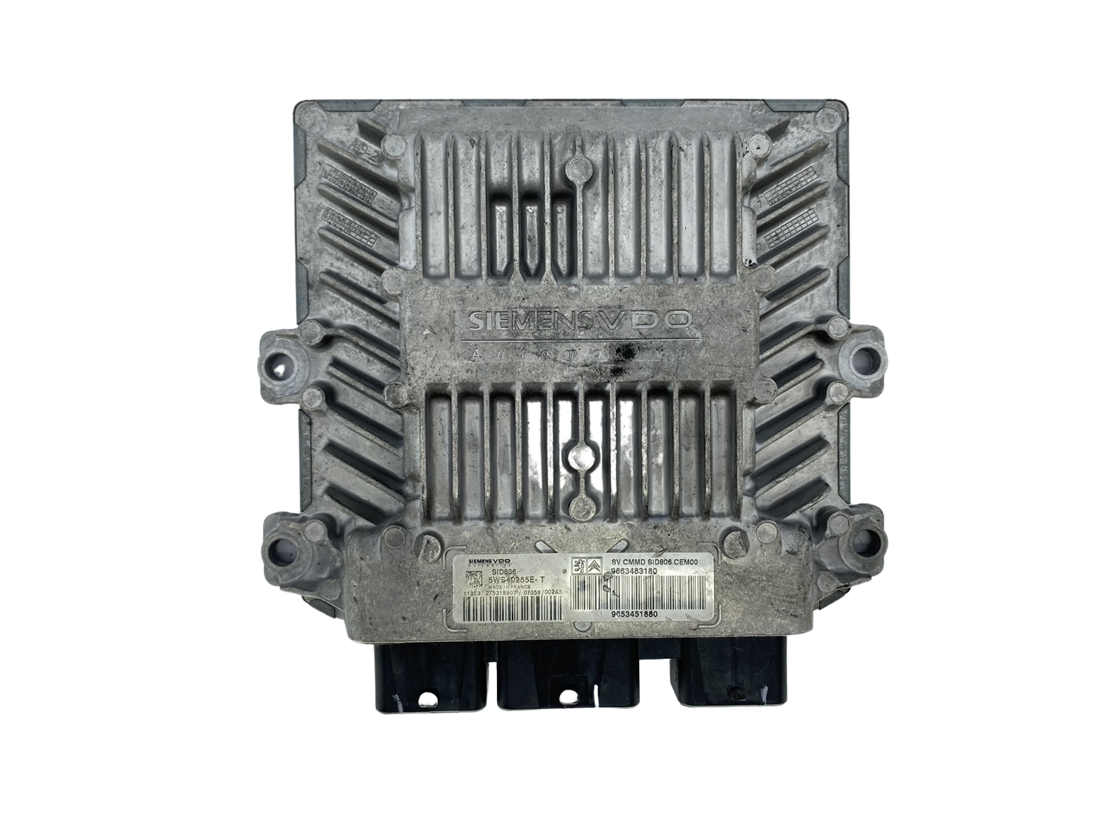 Steuergerät 9663483180 9653451880 5WS40285E-T SID806 PSA Siemens 53162 main product photo