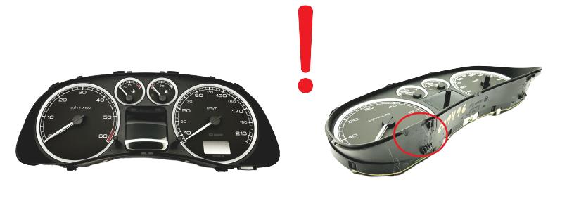 Tacho Kombiinstrument Peugeot 307 9636708880 E 05 51715 main product photo