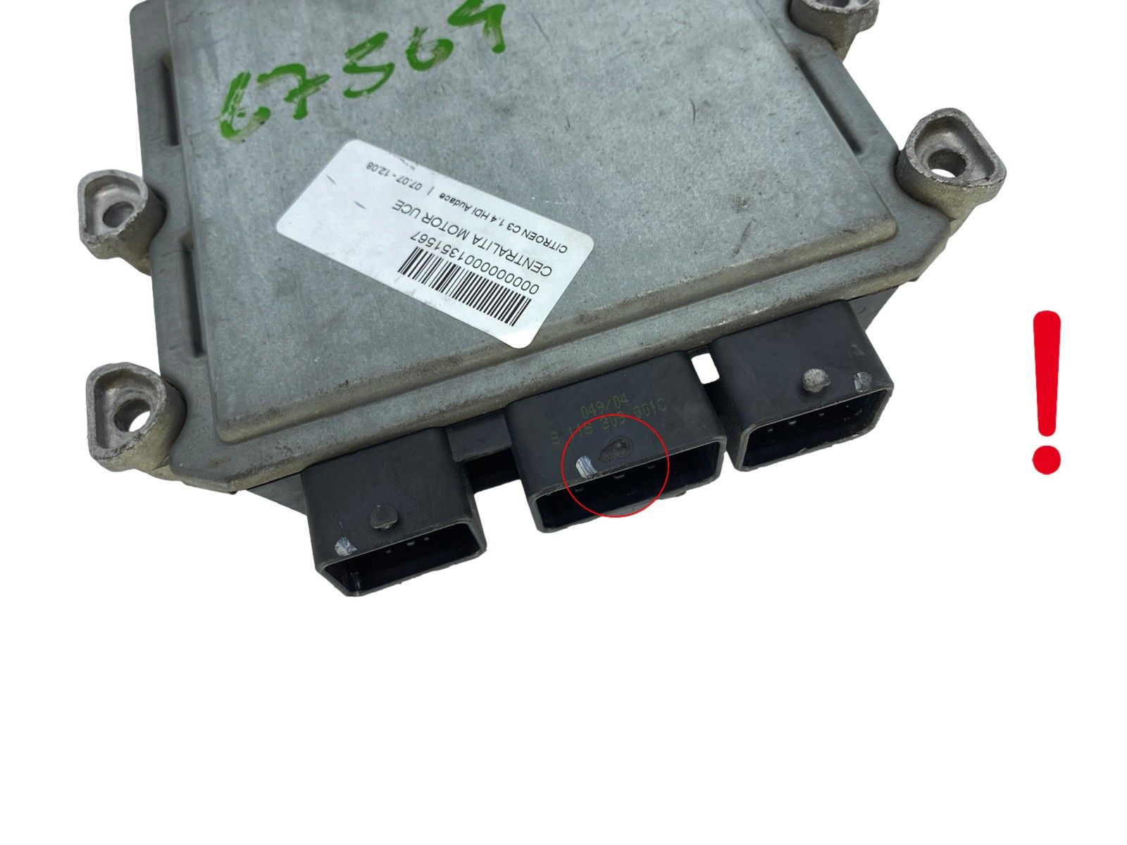 Steuergerät 9653447480 9648624280 5WS40110C-T PSA Siemens 60598 main product photo