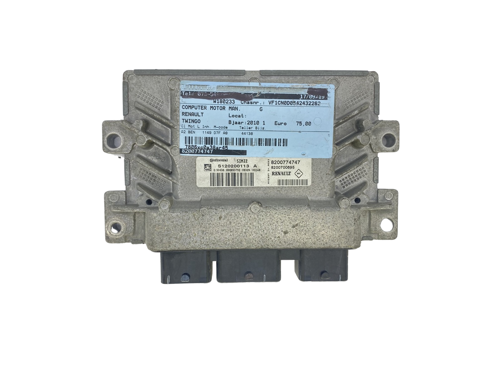 Steuergerät S120200113A 8200774747 8200700695 Renault Siemens 57138 main product photo