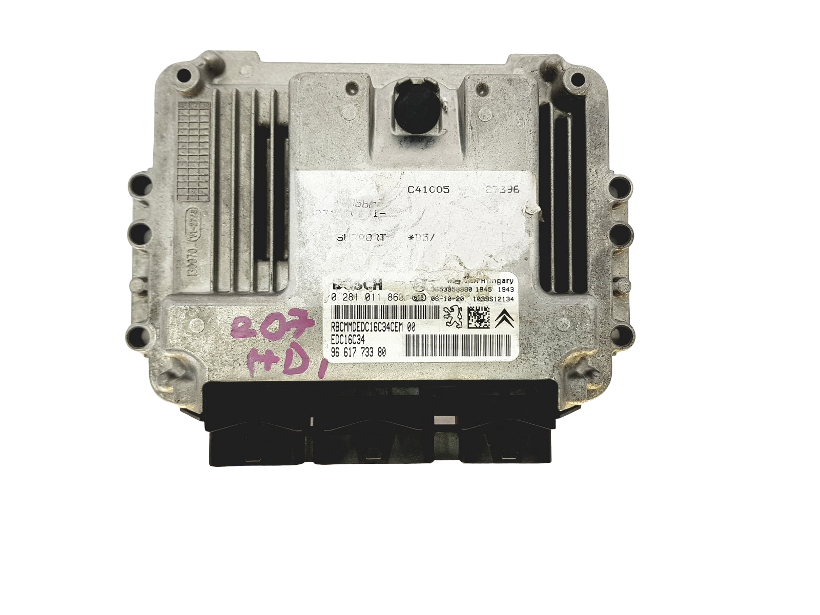 Steuergerät 0281011863 9661773380 9653958980 PSA Bosch 22198 main product photo