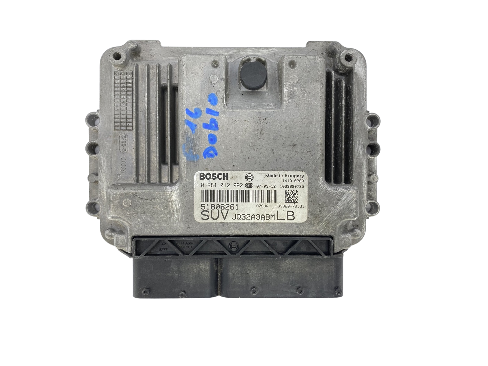 Steuergerät 0281012992 51806261 JQ32A3ABM Fiat Bosch 54184 main product photo