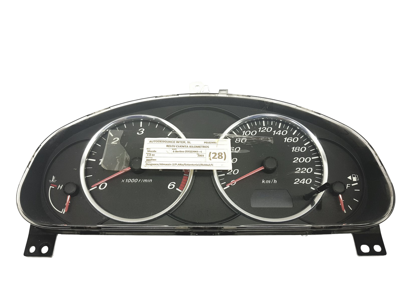 Tacho Kombiinstrument Mazda 6 JGGJ6WC 48863 main product photo