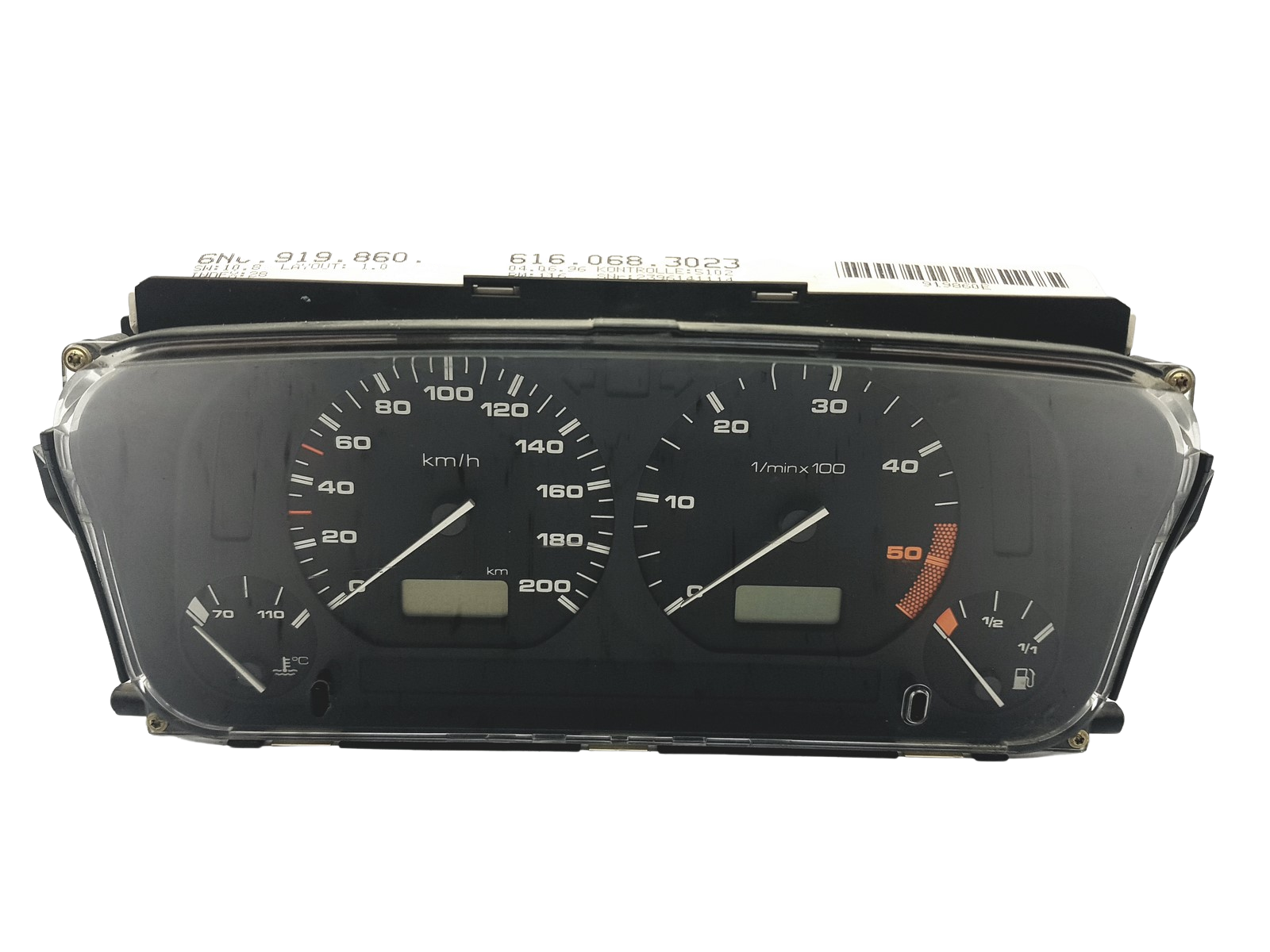 Tacho Kombiinstrument VW Polo 6N 6N0919860E 6160683023 57326 main product photo