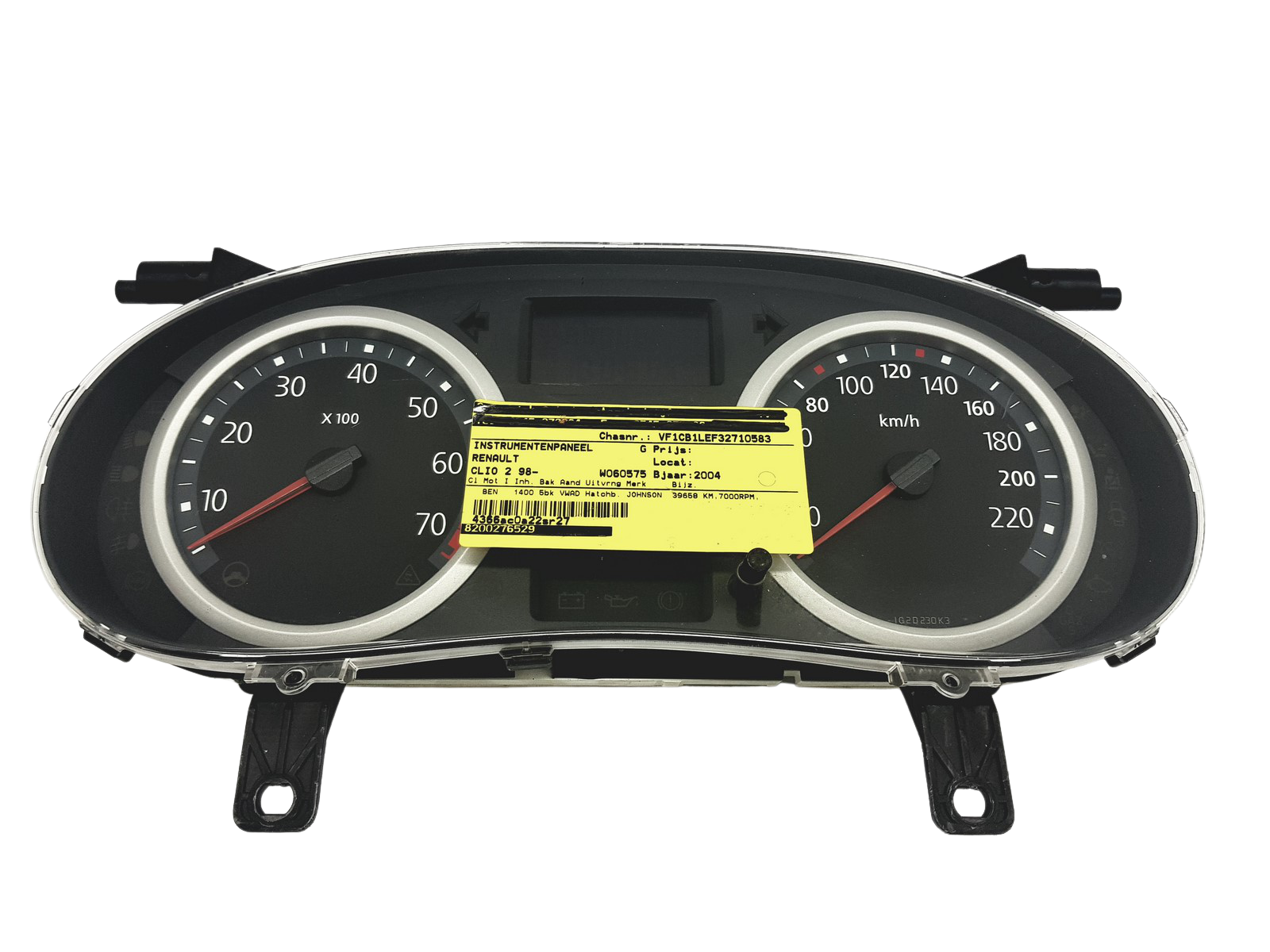 Tacho Kombiinstrument Renault Clio 2 8200276529 A 49239 main product photo