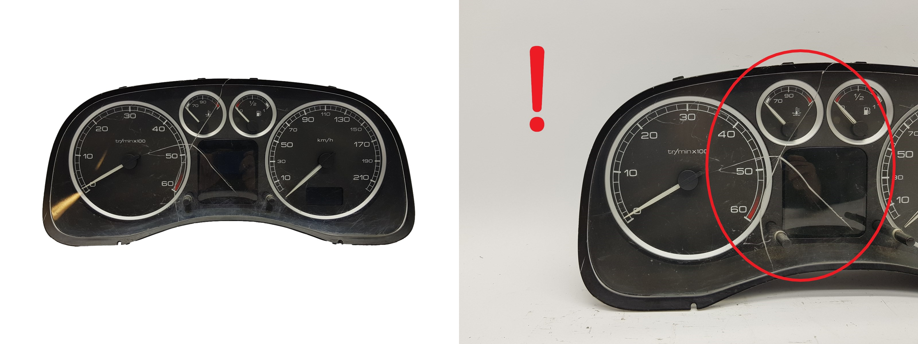 Tacho Kombiinstrument Peugeot 307 9655476580 G00 2444 main product photo