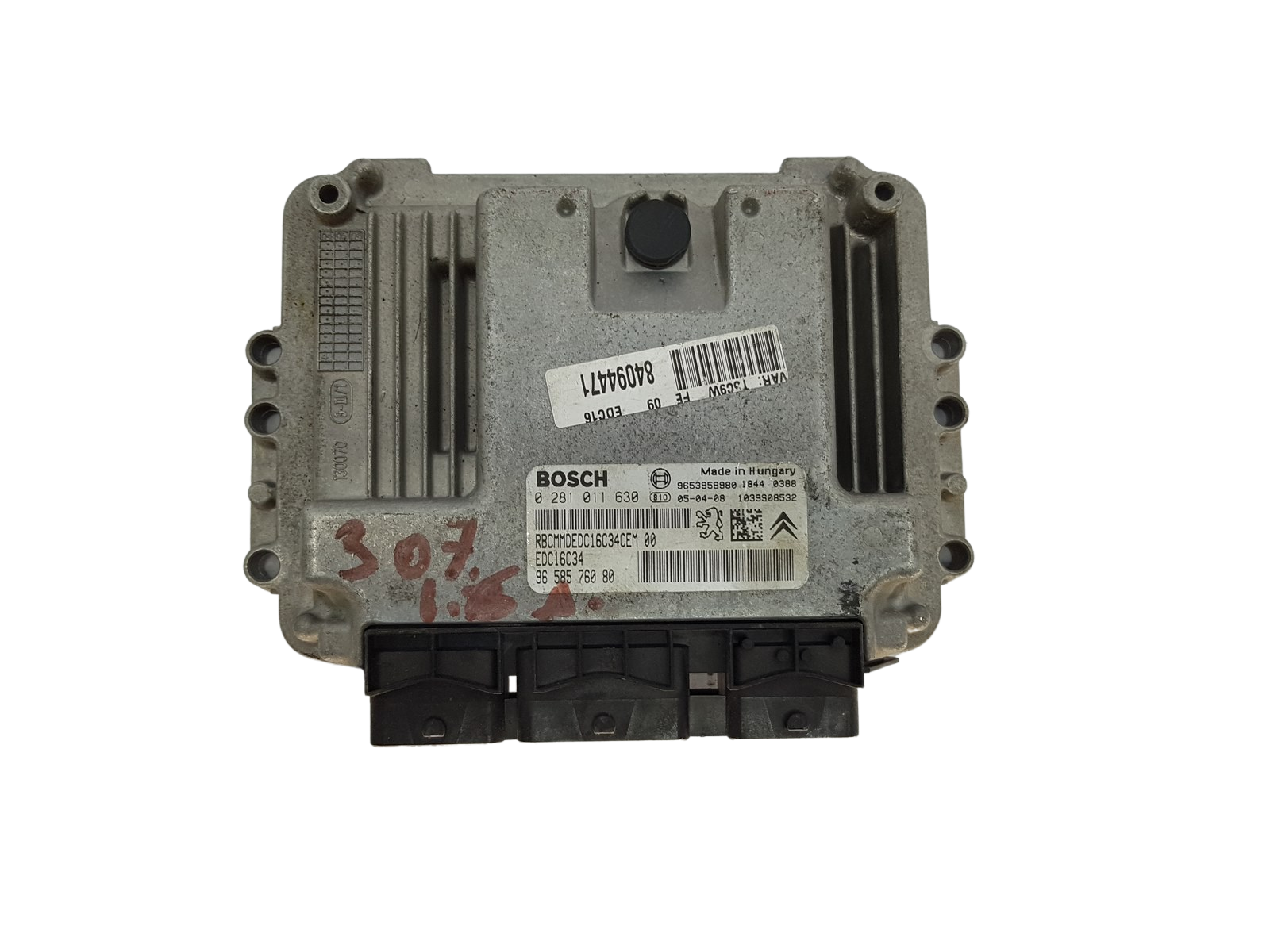 Steuergerät 0281011630 9658576080 9653958980 PSA Bosch 16198 main product photo