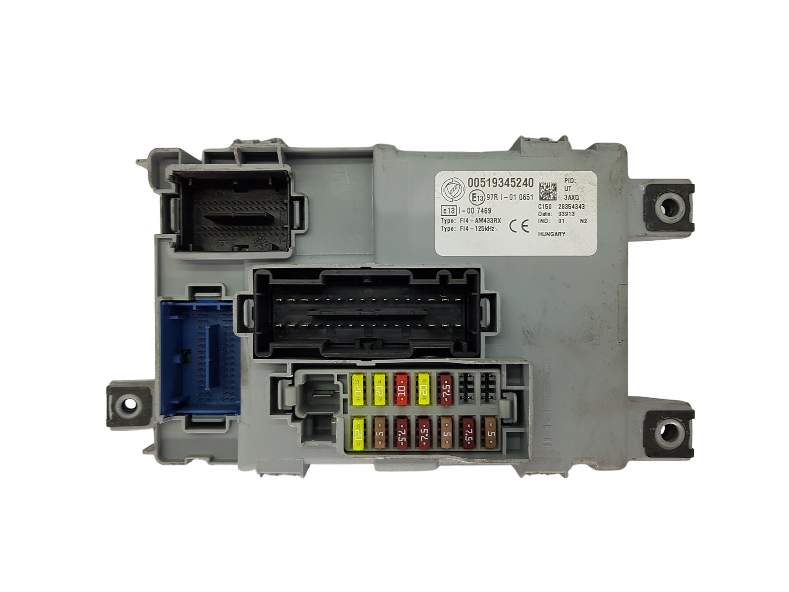 Steuergerät BSI Fiat 00519345240 28354343 Delphi 19556 main product photo