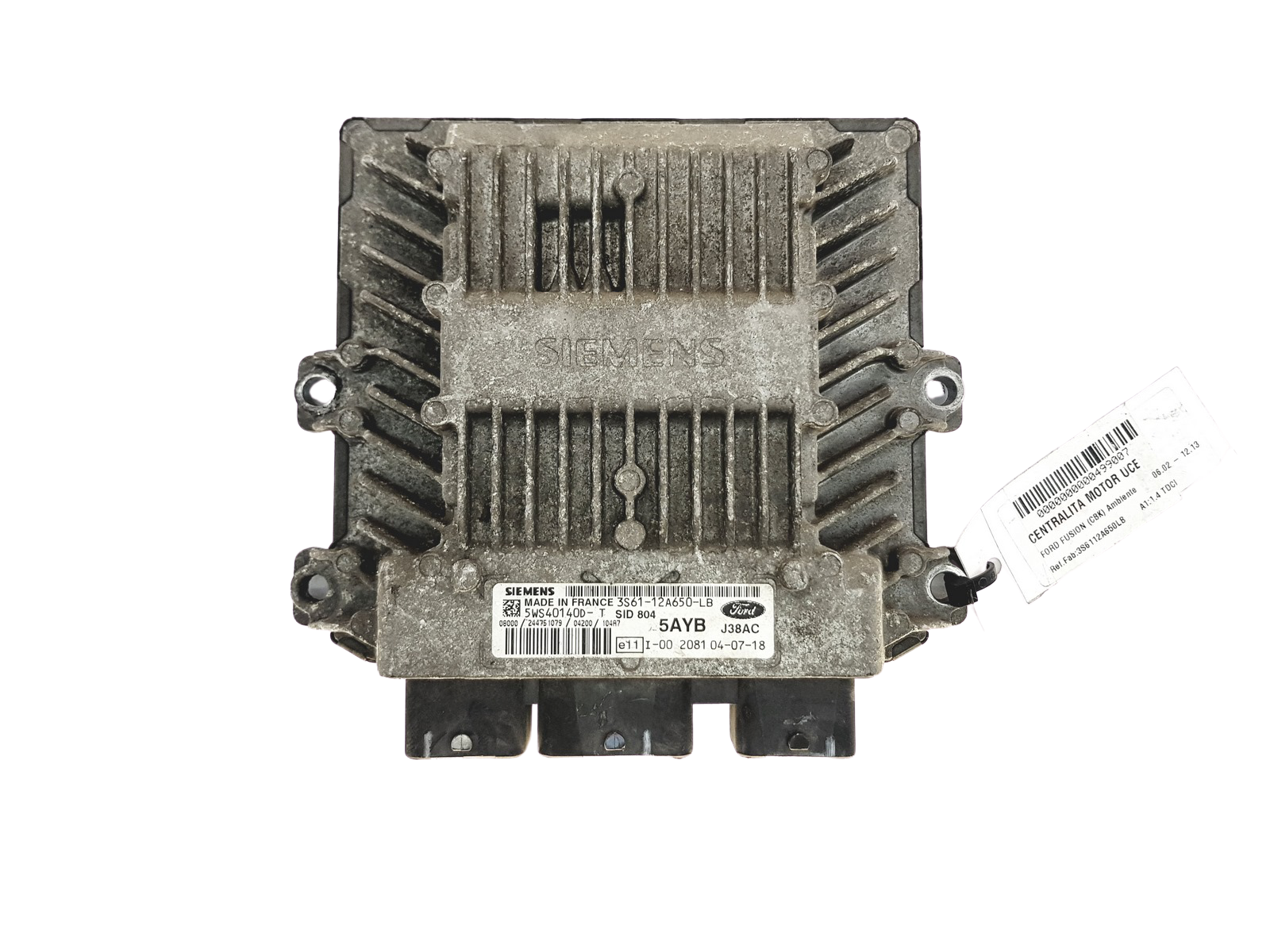 Steuergerät 3S61-12A650-LB 5WS40140D-T SID 804 Ford Siemens 24034 main product photo