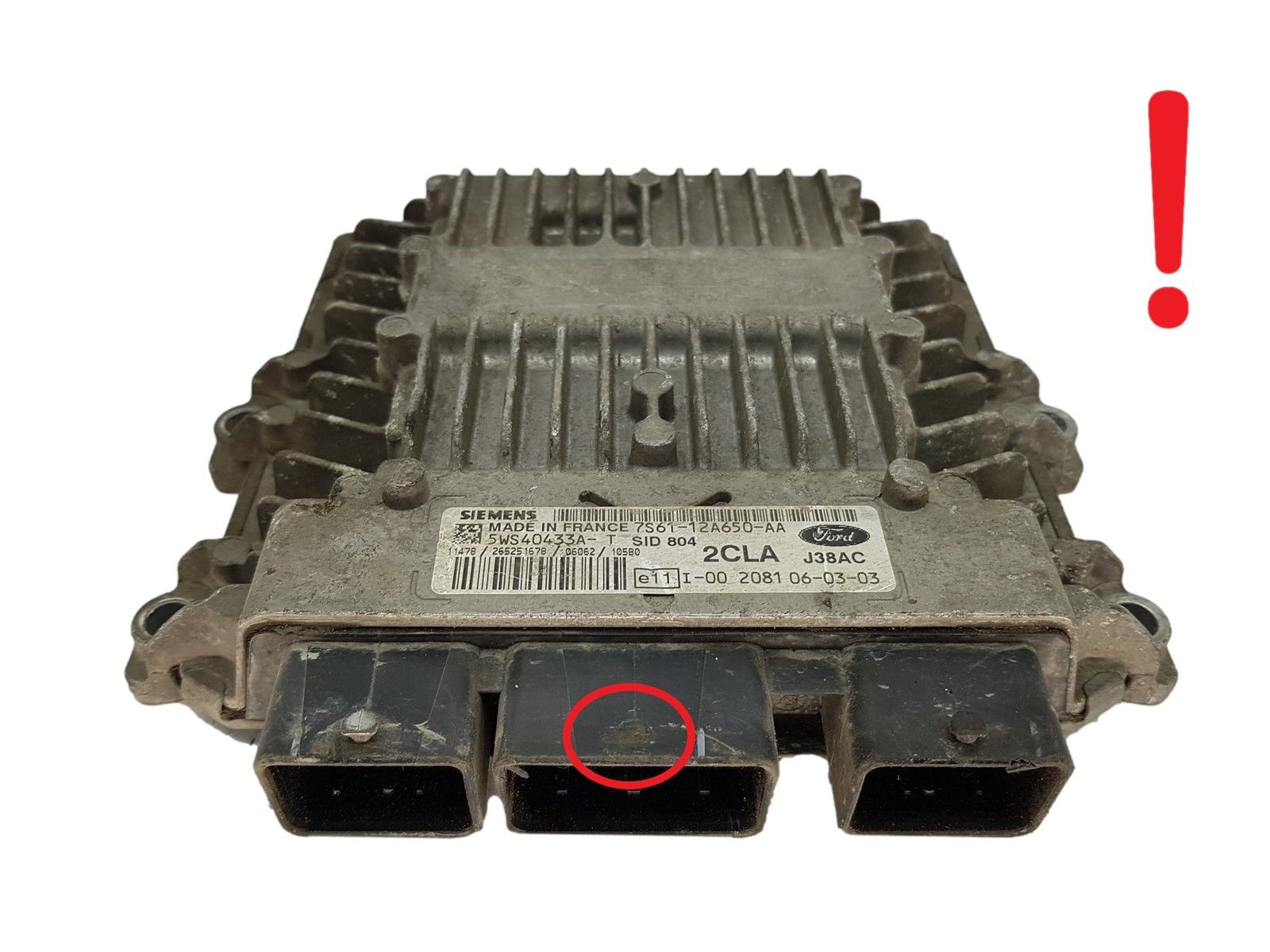 Steuergerät 7S61-12A650-AA 5WS40433A-T SID 804 2CLA Ford Siemens 14868 main product photo