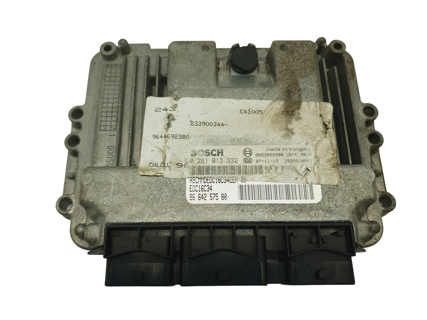 Steuergerät 0281013332 9664257580 9653958980 EDC16C34 PSA Bosch 68286 main product photo