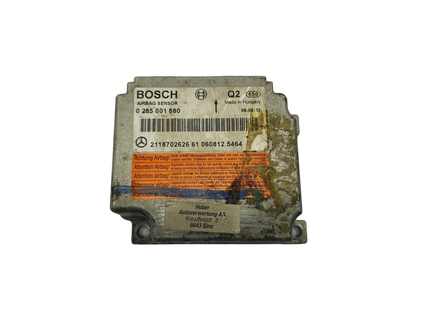 Steuergerät 2118702626 0285001880 Mercedes Bosch main product photo