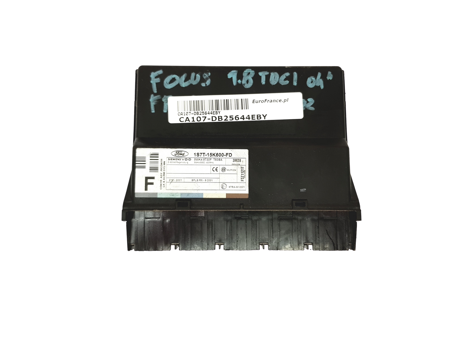 Steuergerät 1S7T-15K600-FD 5WK48730F Ford Siemens 25644 main product photo