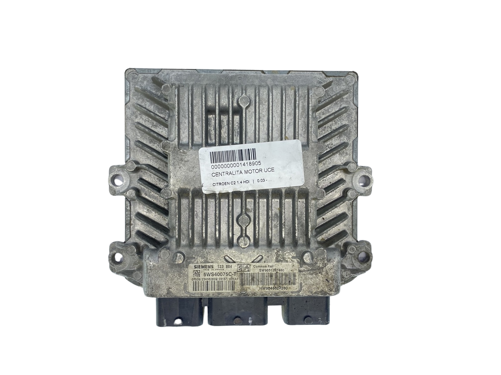 Steuergerät 5WS40075C-T 9651397480 9648624280 PSA Siemens 63067 main product photo