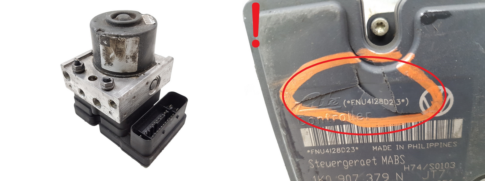 Abs-Pumpe VW Golf 1K0614117F 1K0907379N Ate 1359 main product photo