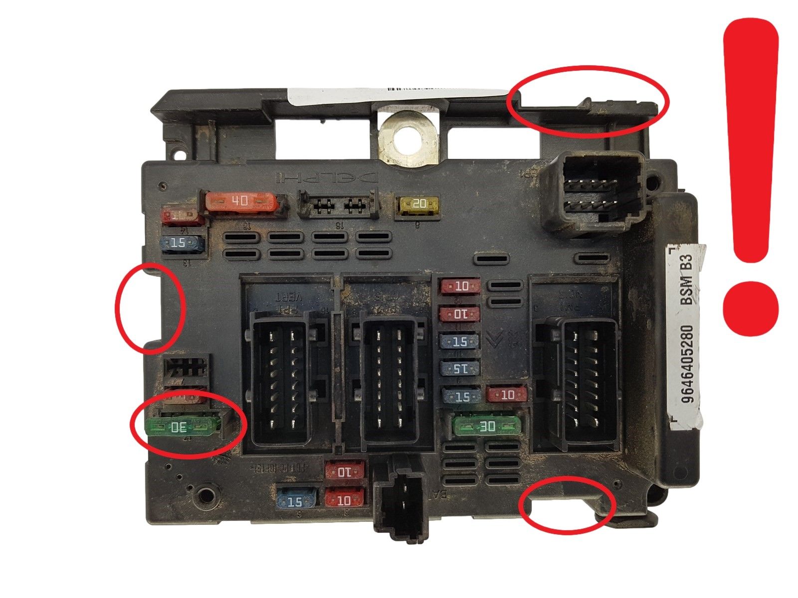Steuergerät BSM B3 9646405280 PSA Delphi 1285 main product photo