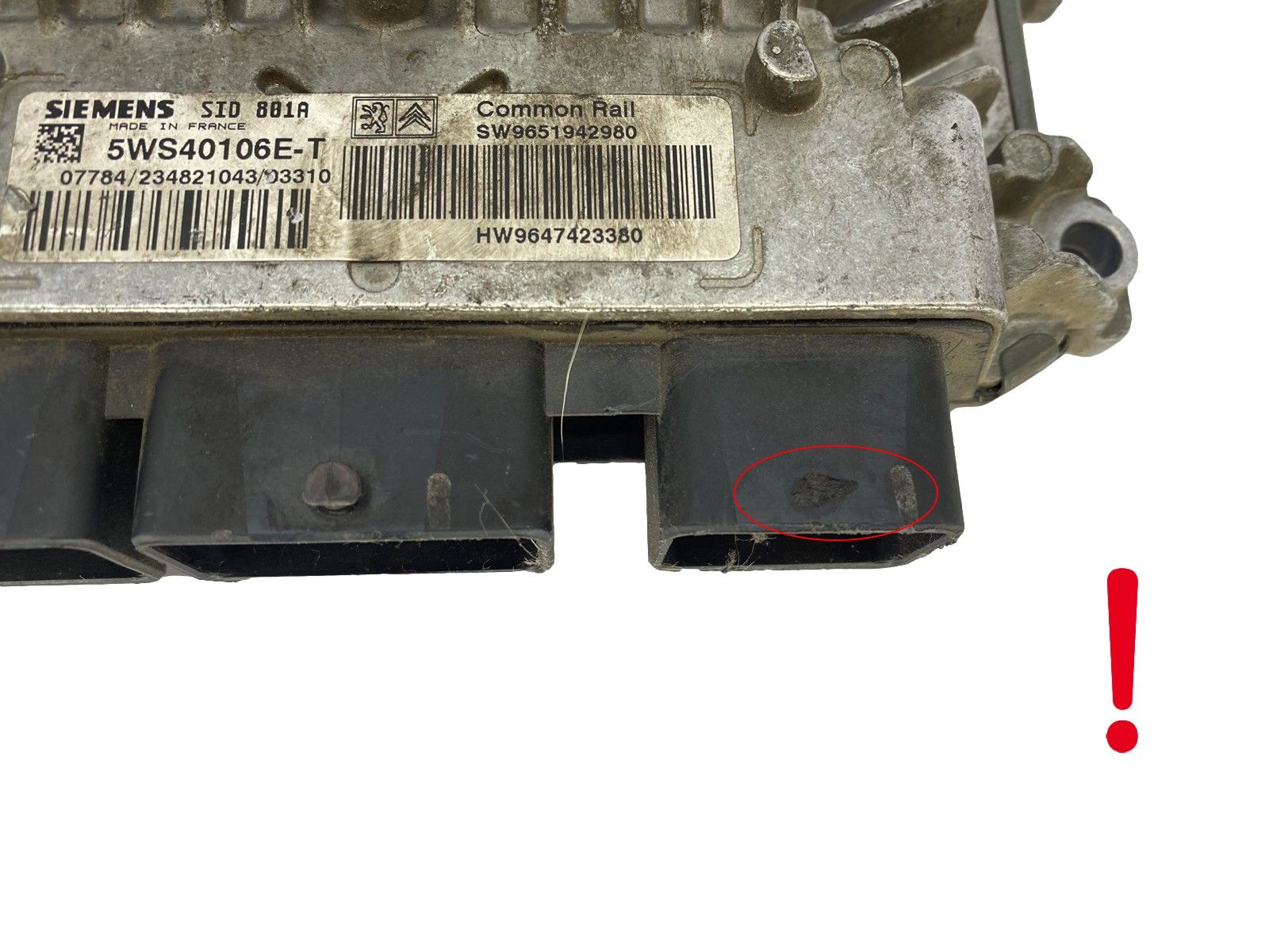 Steuergerät 5WS40106E-T 9651942980 9647423380 PSA Siemens 54684 main product photo