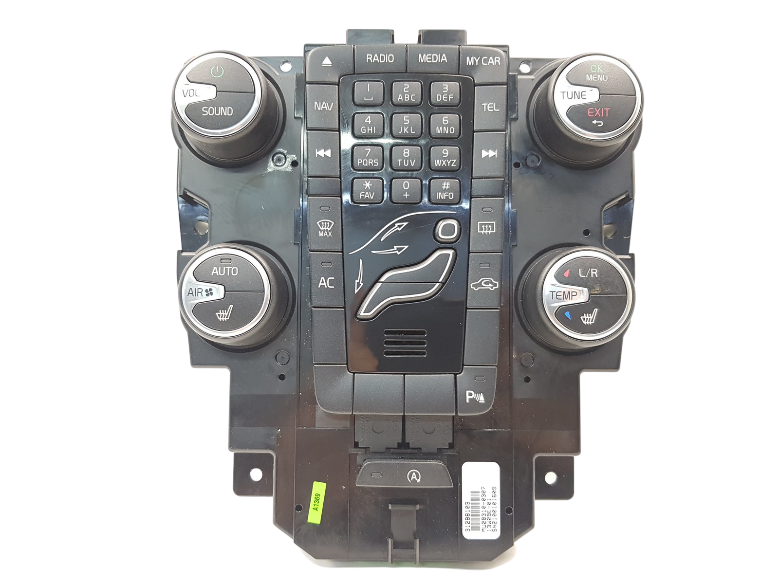 Klimabedienteil Bedienung AC Radio Volvo V40 31288103 main product photo