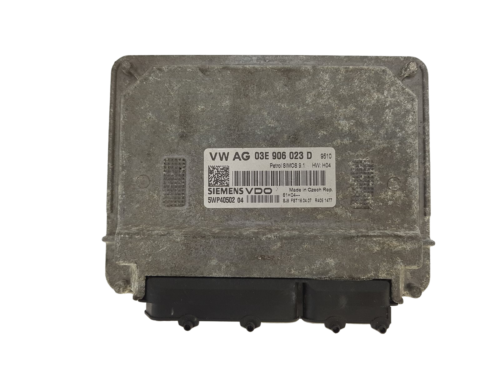 Steuergerät 03E906023D 5WP40502 04 VW Seat Siemens 1143 main product photo