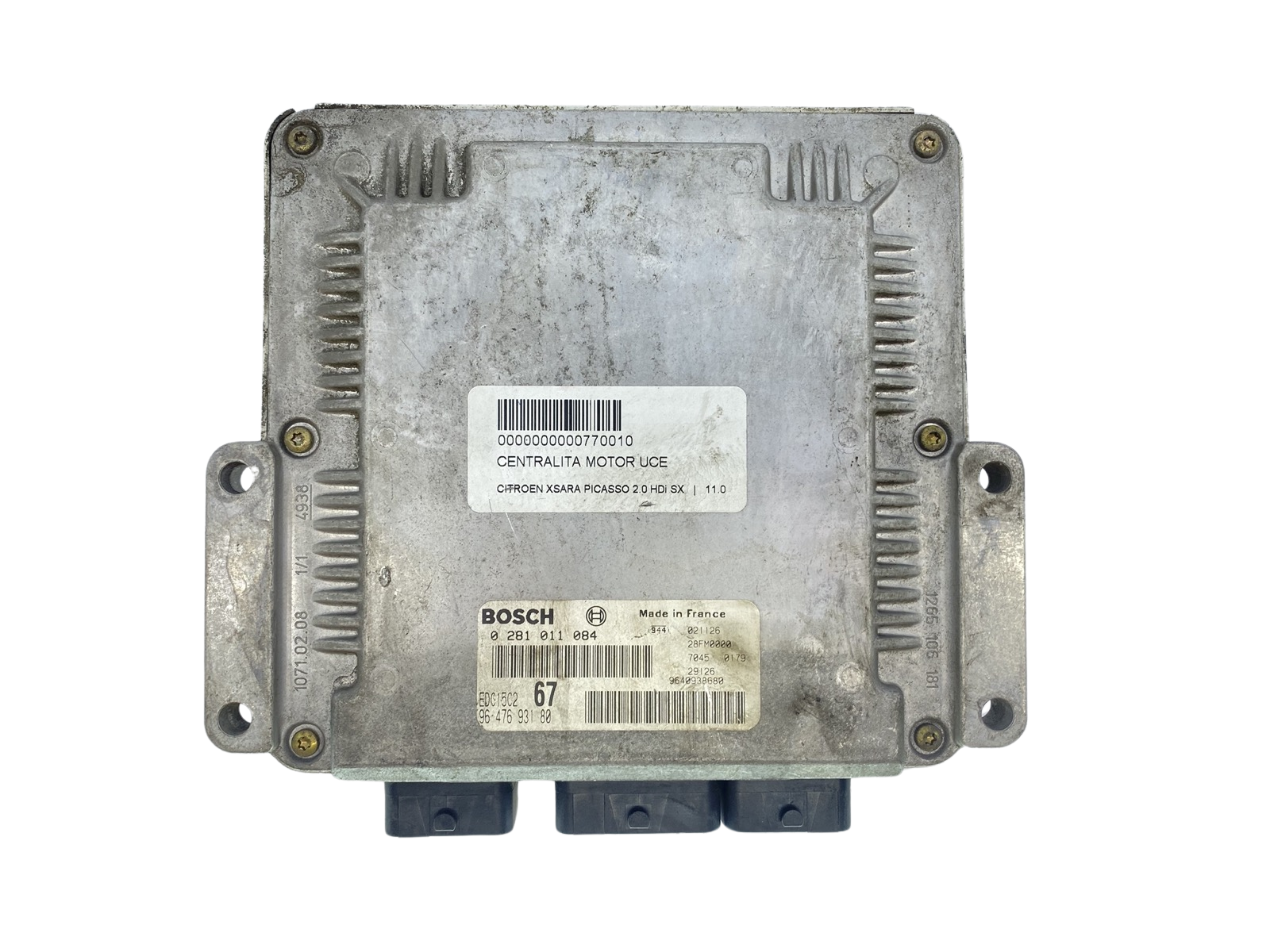 Steuergerät 0281011084 9640938680 9647693180 PSA Bosch 63704 main product photo