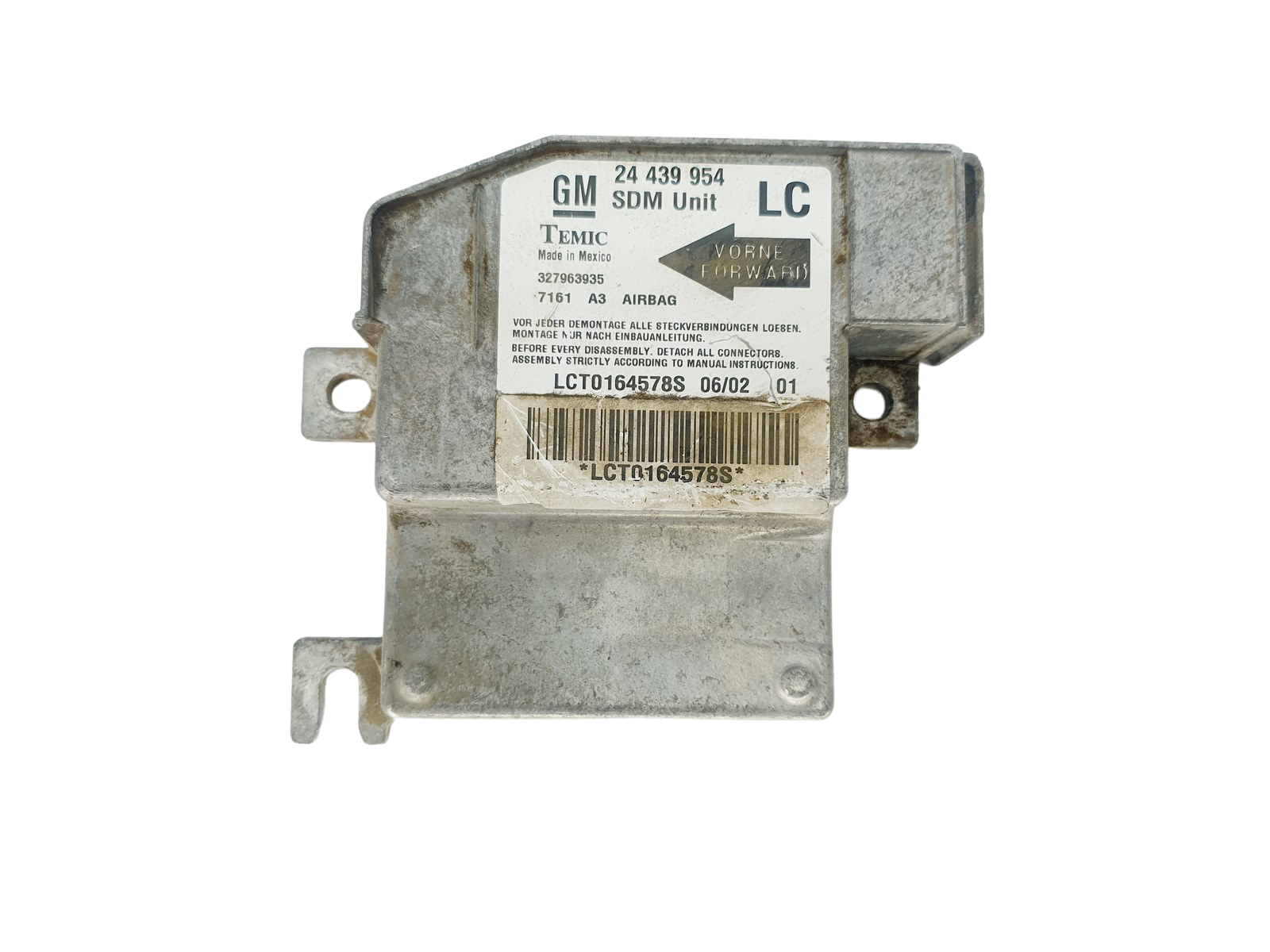 Steuergerät 24439954 327963935 Opel Temic 38273 main product photo