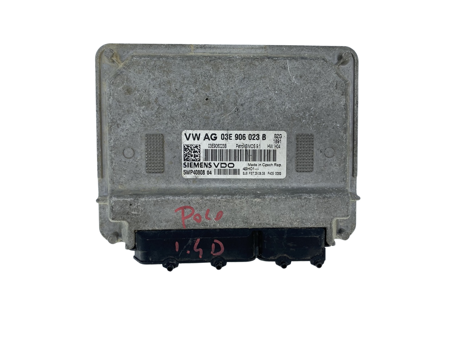 Steuergerät 03E906023B 5WP40808 04 VW Siemens 51751 main product photo