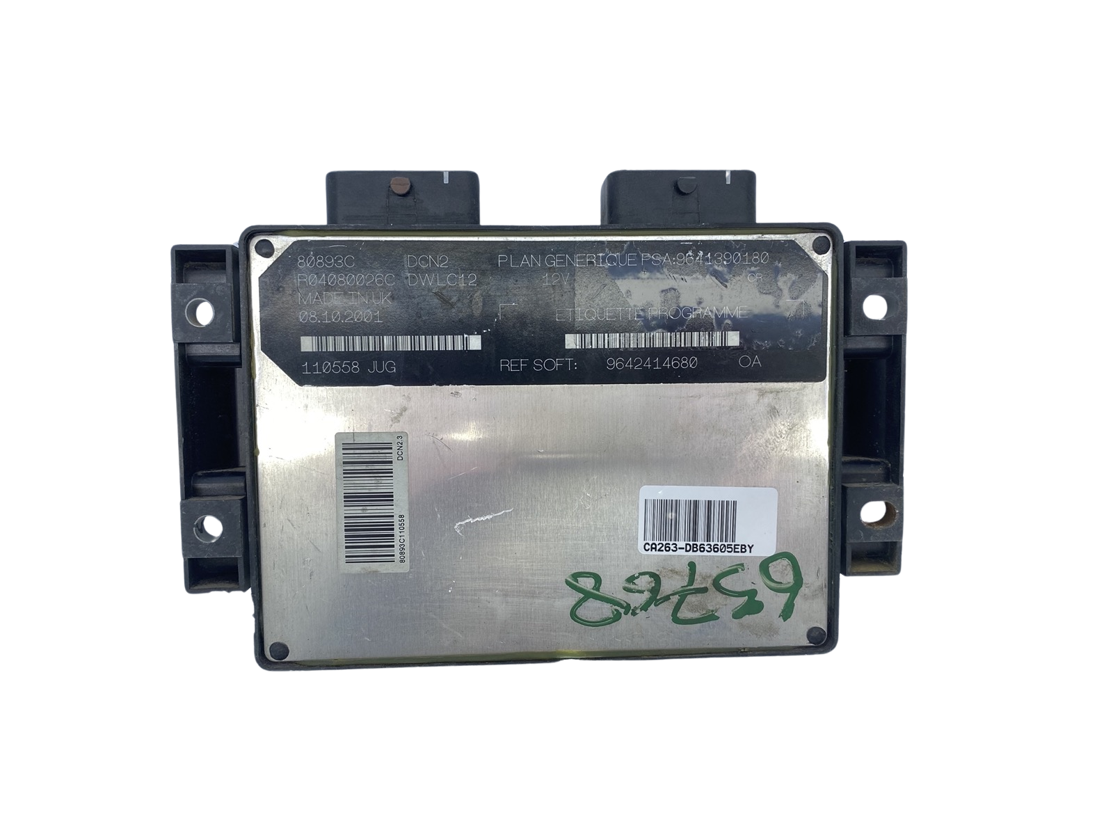 Steuergerät 9641390180 9642414680 R04080026C 80893C PSA Lucas 63605 main product photo
