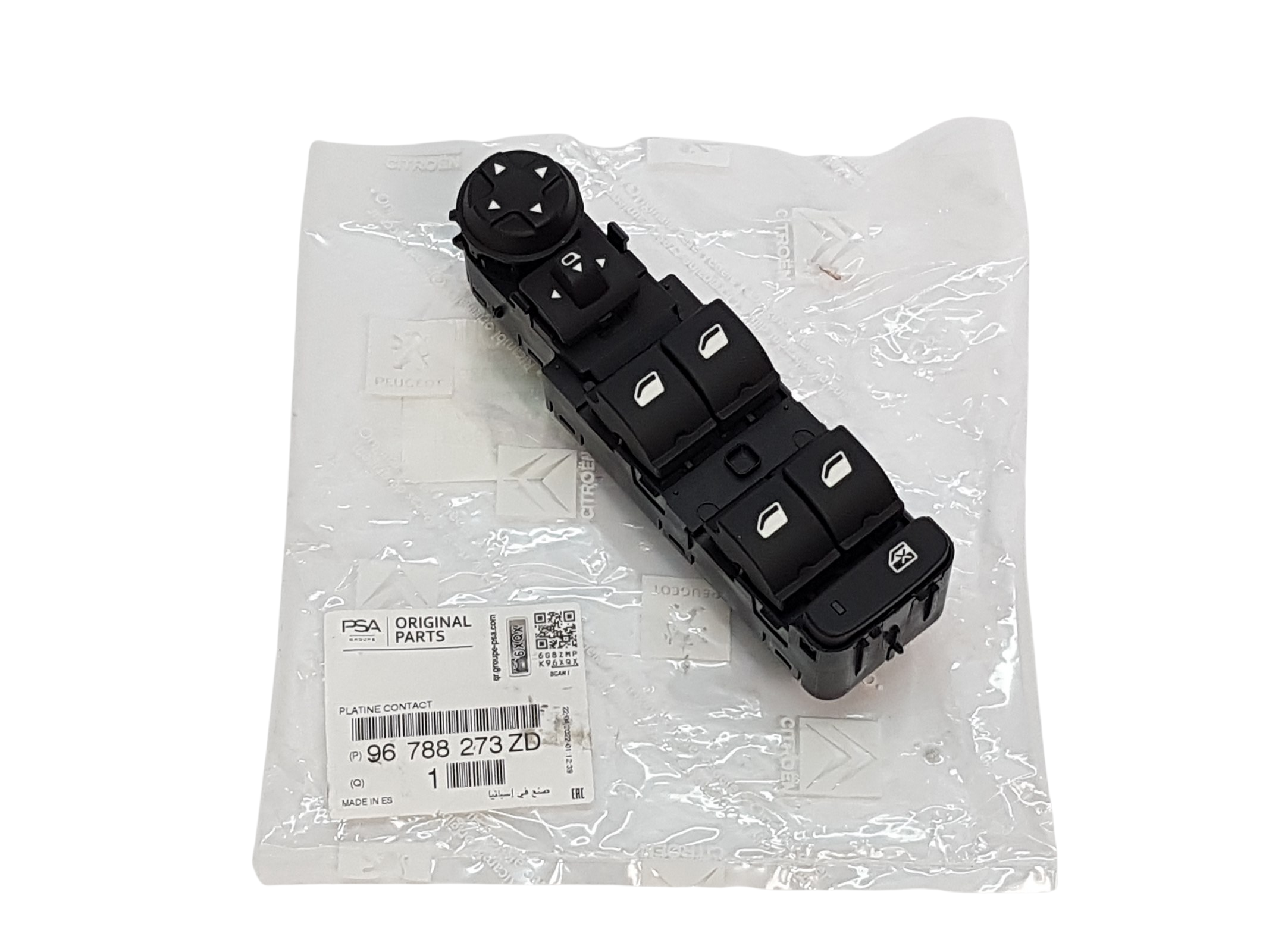 Schalter Fensterheber Taste Citroen 96788273ZD Original main product photo
