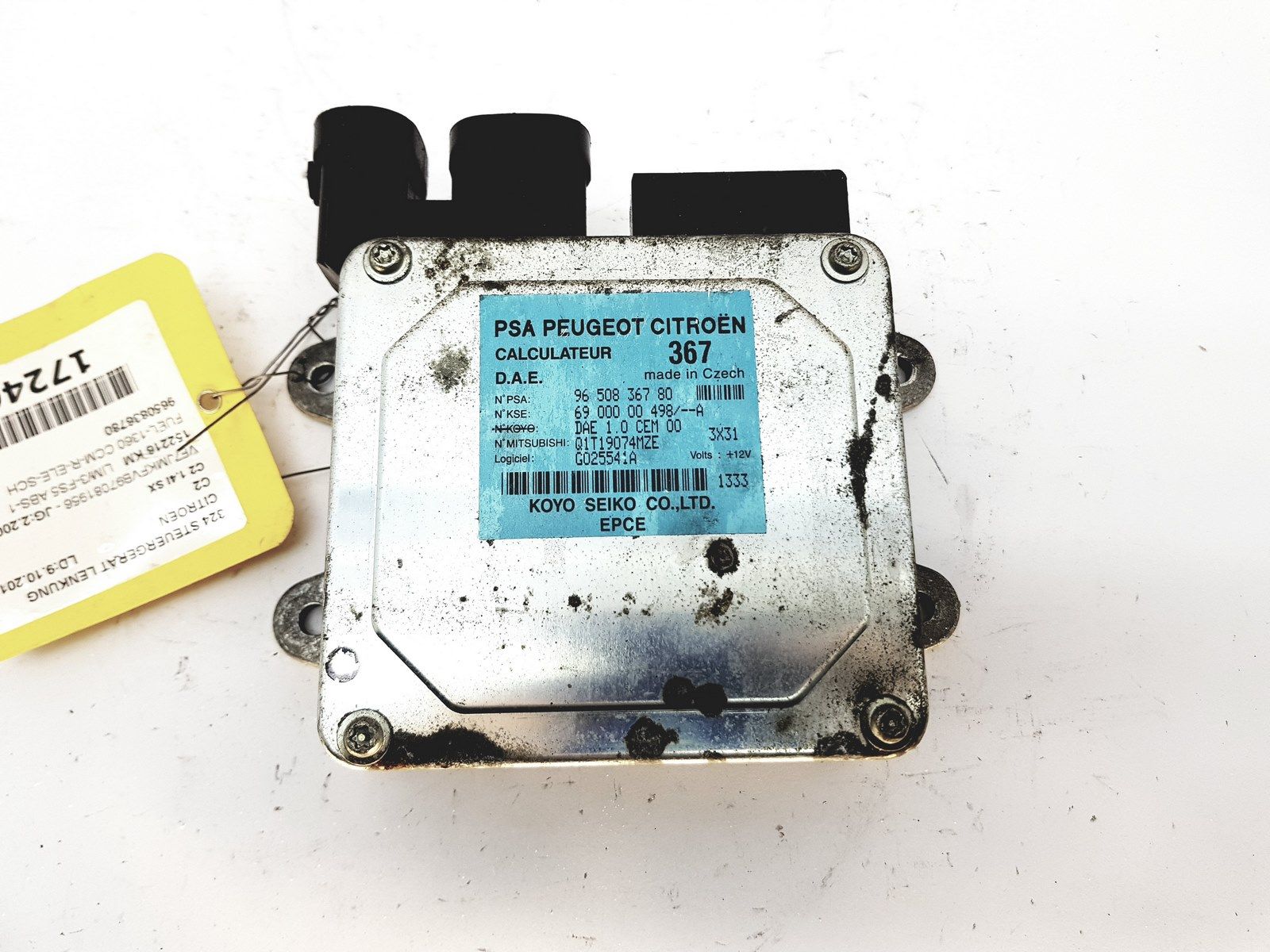 Steuergerät 9650836780 6900000498 Q1T19074MZE KOYO PSA 20830 main product photo