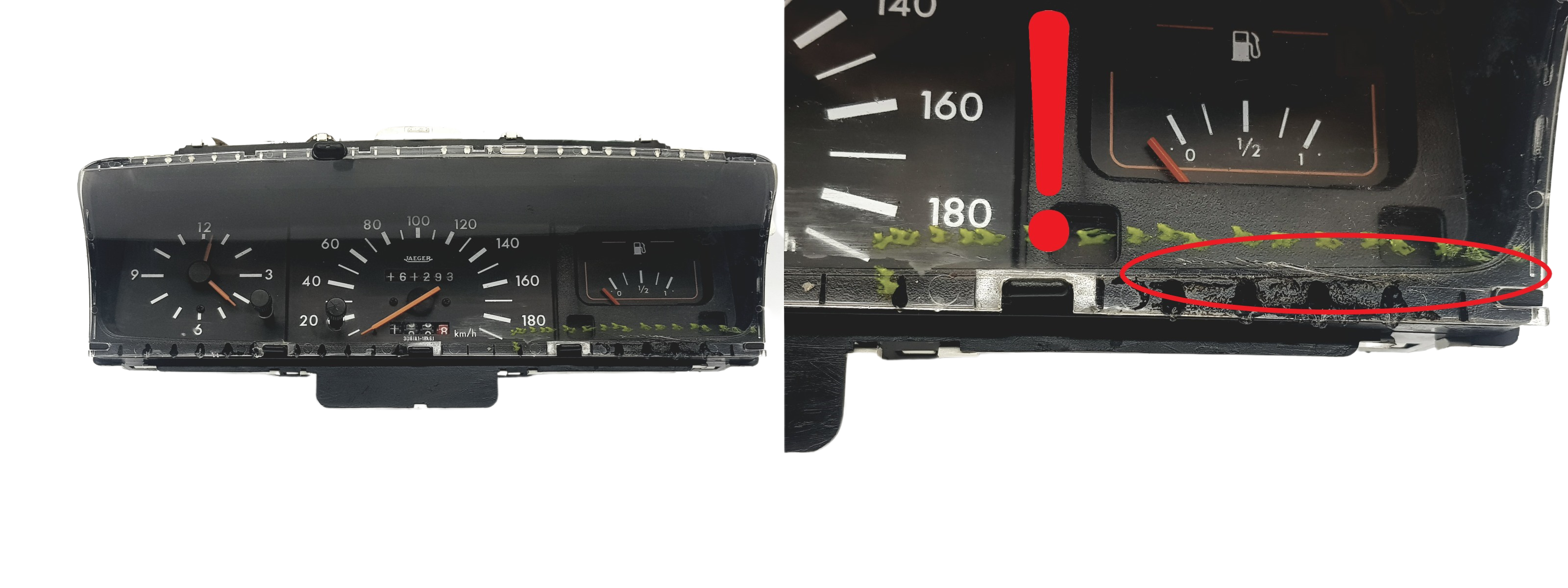 Tacho Kombiinstrument Peugeot 205 9628305480 Jaeger 1096 main product photo