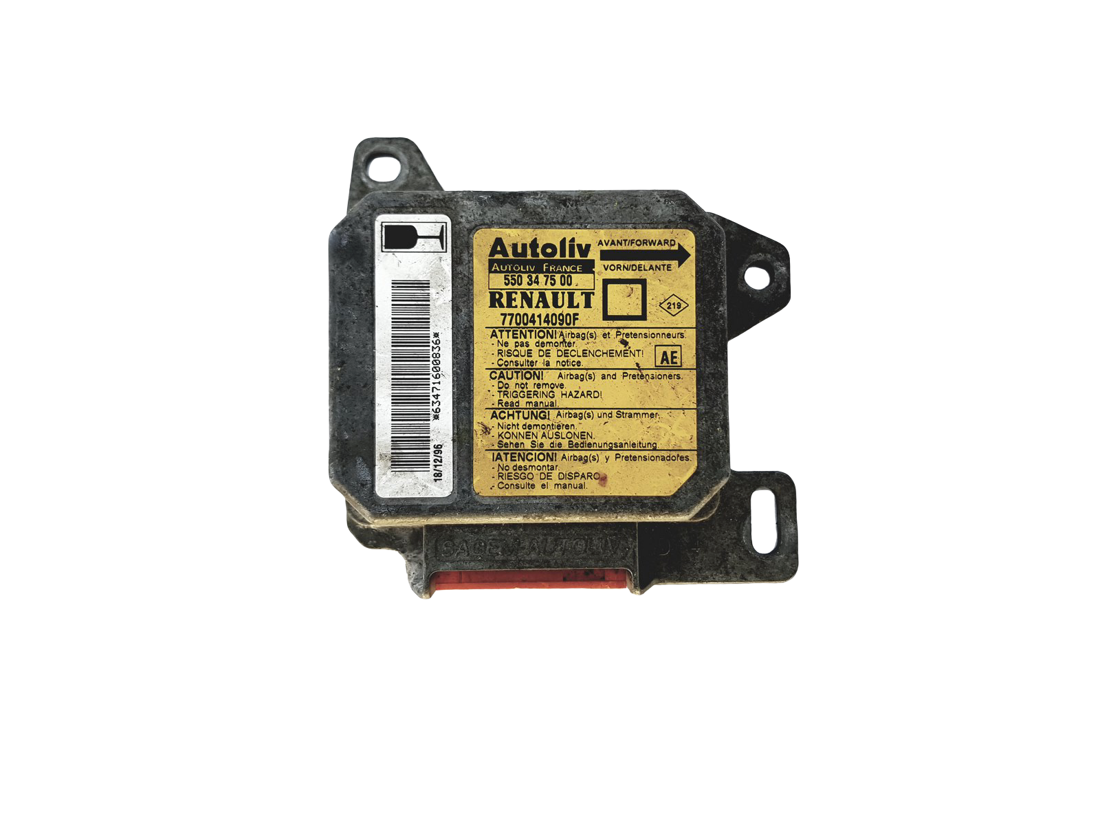 Steuergerät 550347500 7700414090F Renault Autoliv main product photo
