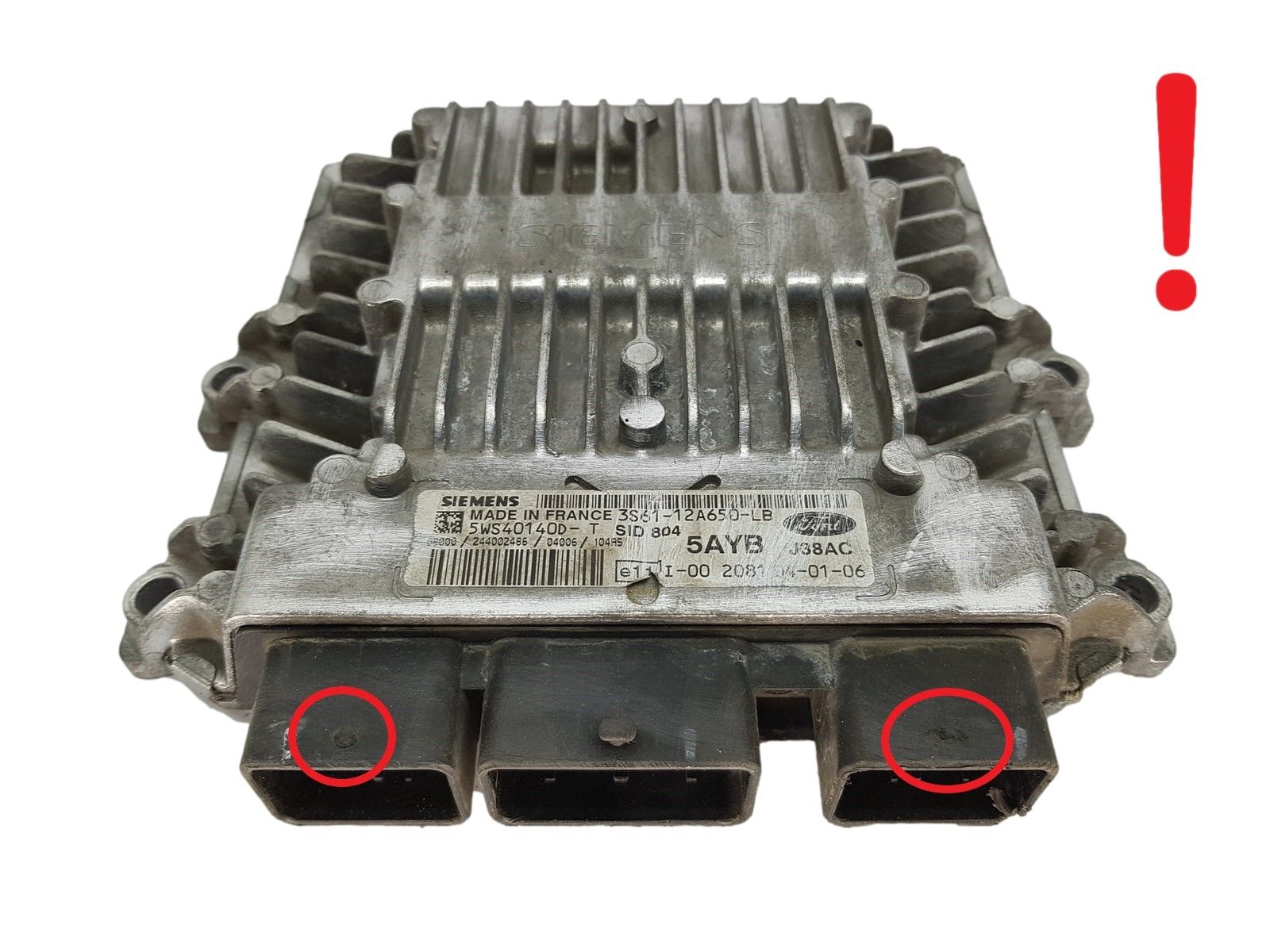 Steuergerät 3S61-12A650-LB 5WS40140D-T SID 804 Ford Siemens 14605 main product photo