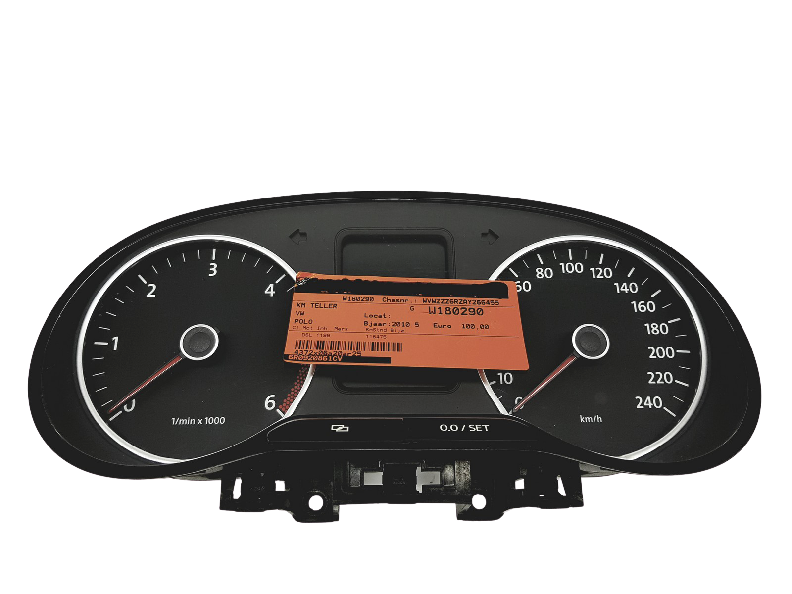 Tacho Kombiinstrument VW Polo 6R0920861D 19547049 Johnson main product photo