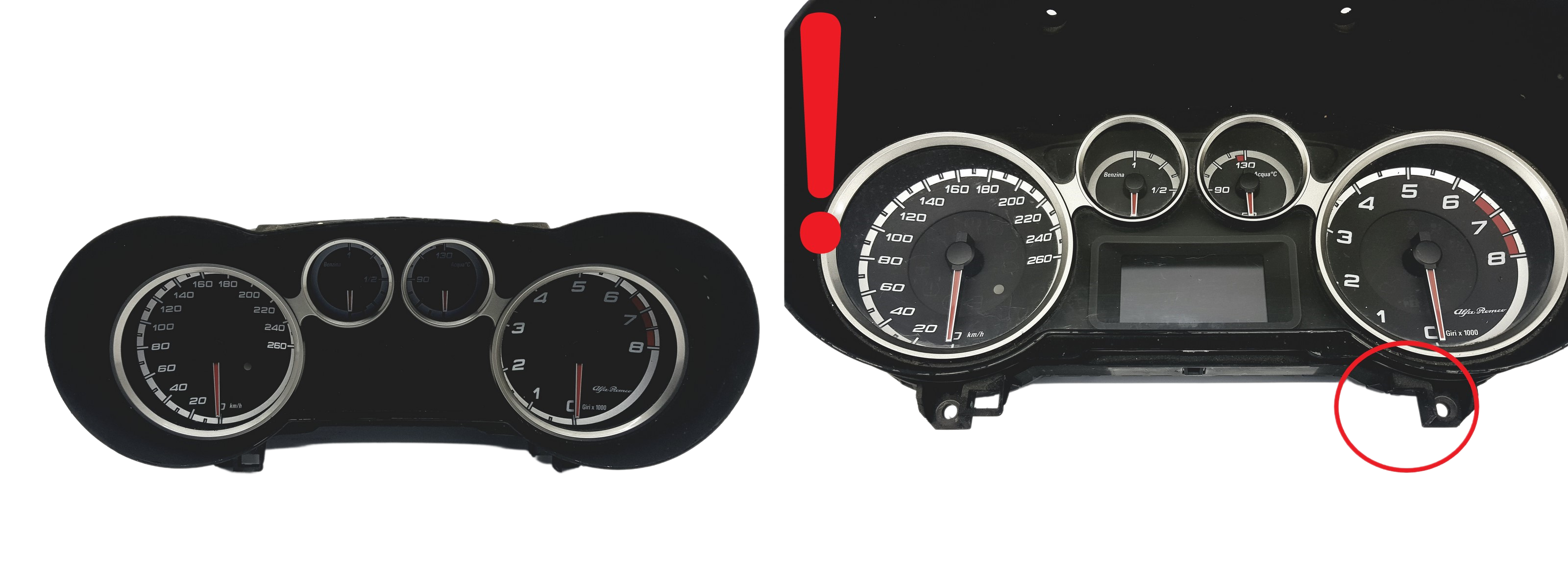 Tacho Kombiinstrument Alfa Romeo Mito 50508530 A2C53298011 54204 main product photo