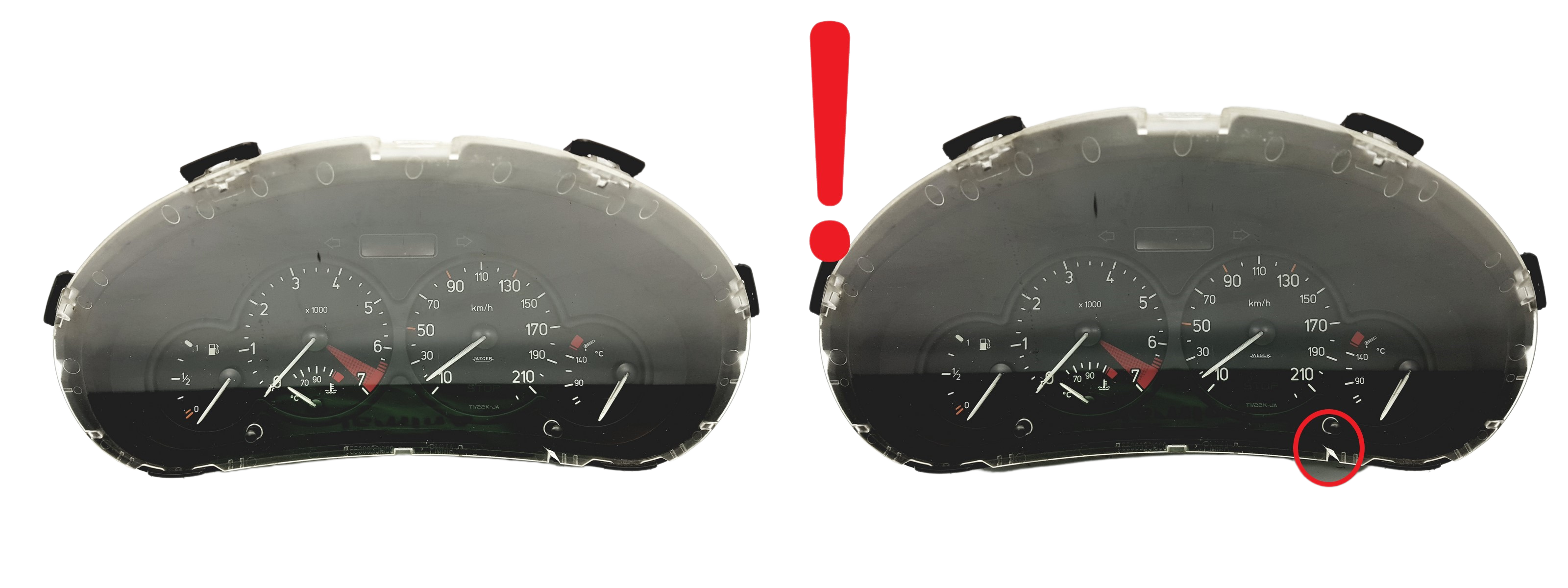 Tacho Kombiinstrument Peugeot 206 9648837080 000644005 59090 main product photo