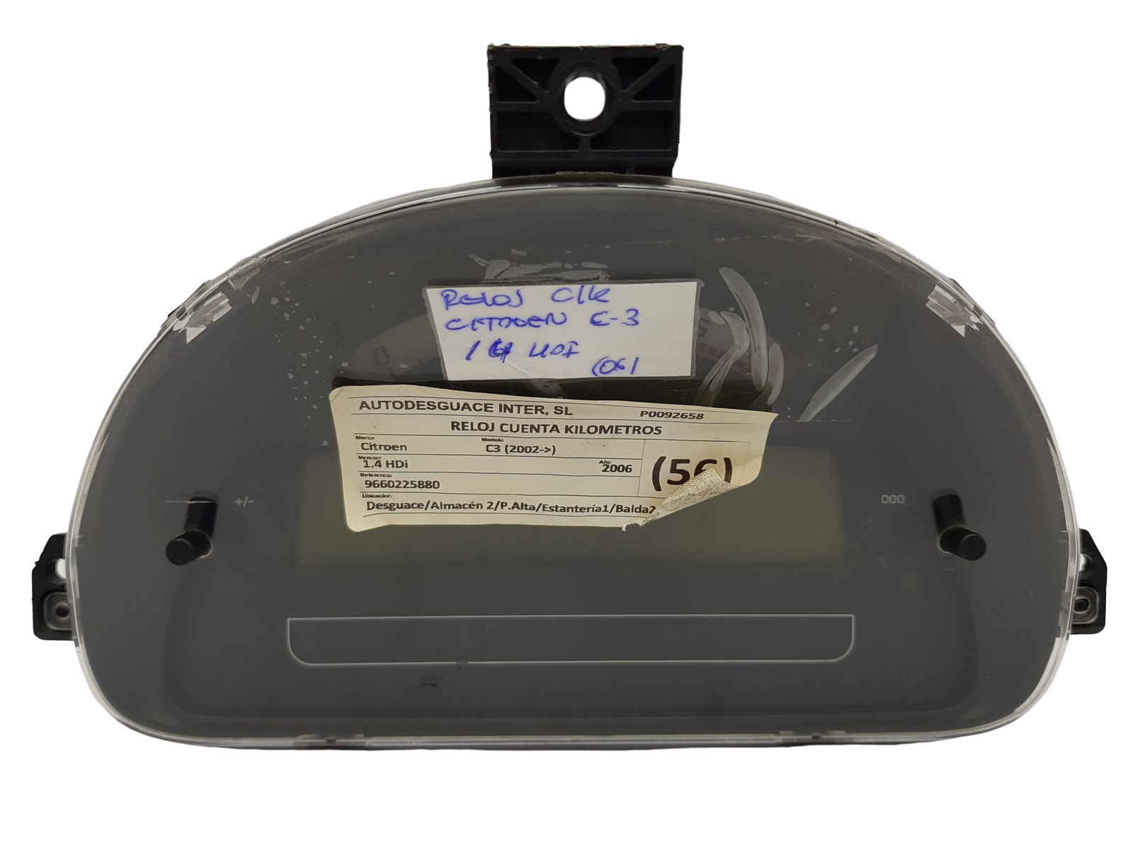 Tacho Kombiinstrument Citroen C2 C3 9660225880 D 02 26936 main product photo