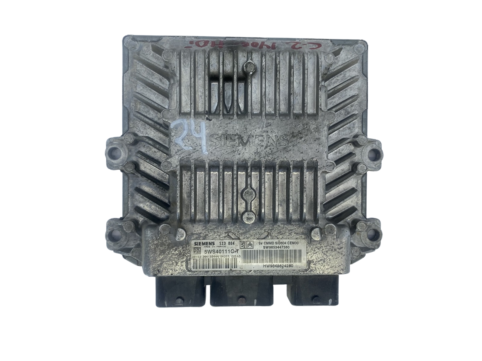 Steuergerät 9653447380 9648624280 5WS40111C-T SID804 PSA Siemens 51620 main product photo