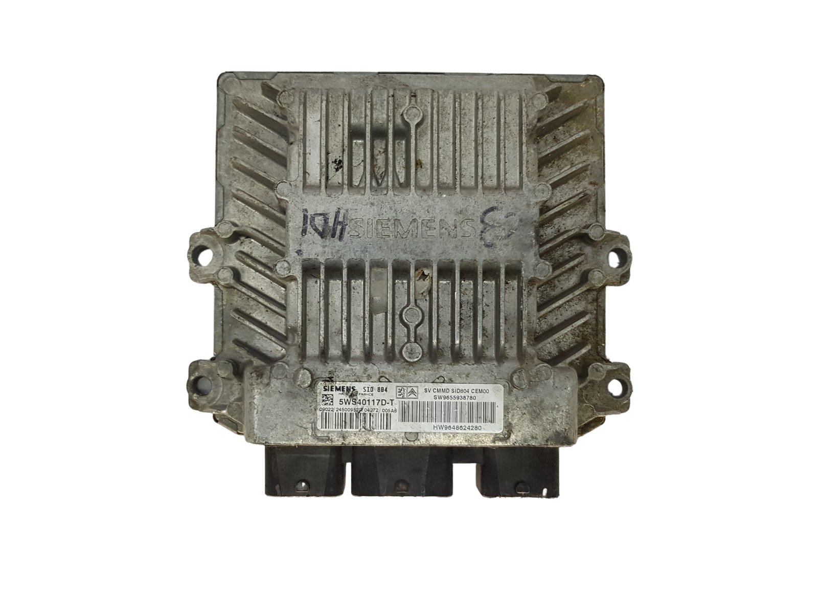 Steuergerät 5WS40117D-T 9655938780 9648624280 PSA Siemens 14732 main product photo