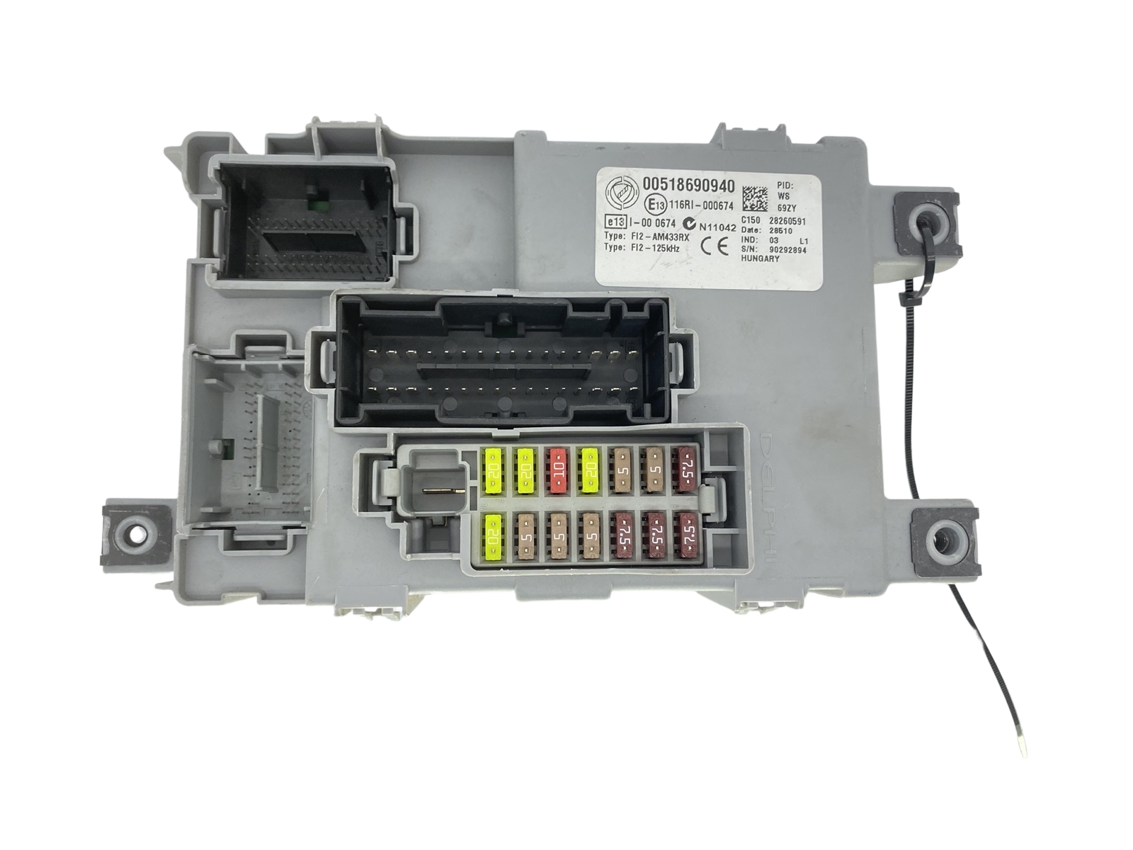 Steuergerät 00518690940 28260591 Fiat Delphi 59111 main product photo