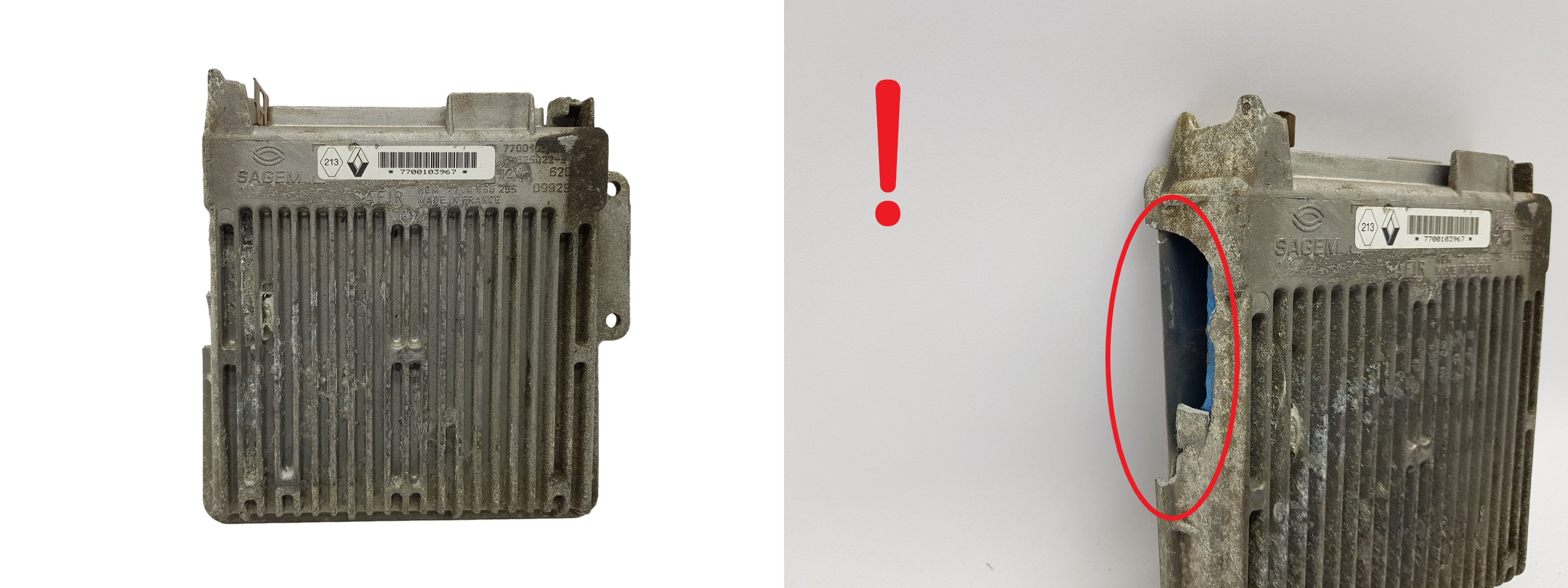 Steuergerät 7700104483 7700868295 7700103967 Renault Sagem 3861 main product photo