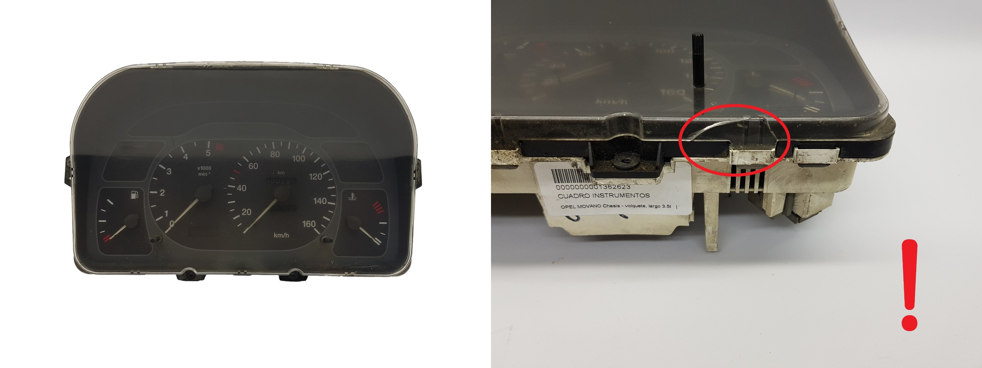 Tacho Kombiinstrument Renault Master 2 Opel Movano 43-1364-B 1783 main product photo