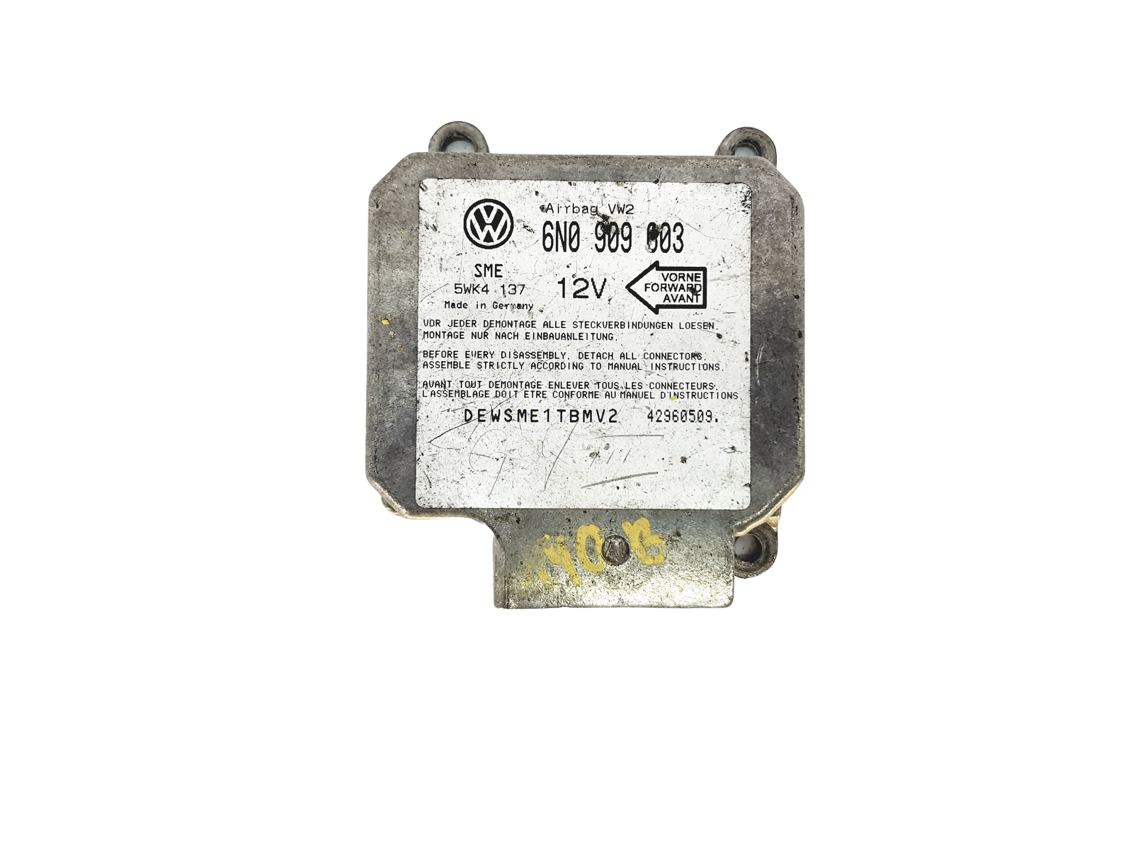 Steuergerät 6N0909603 5WK4137 VW Siemens main product photo