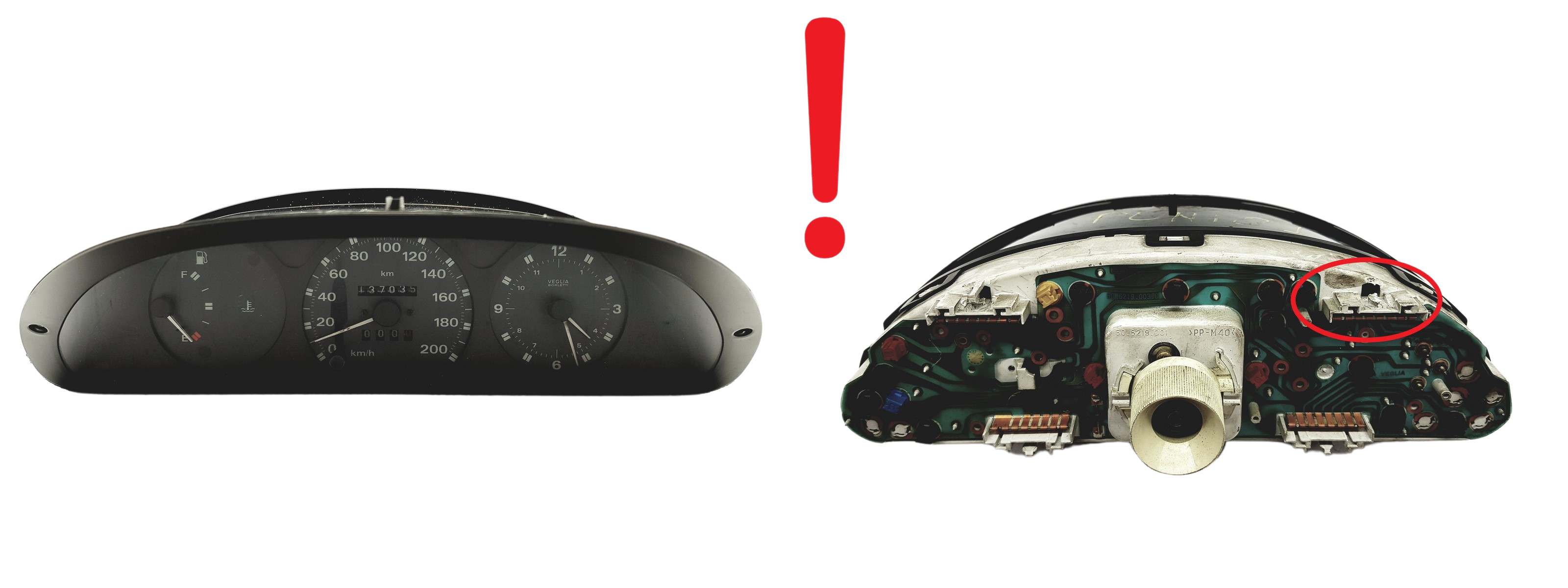 Tacho Kombiinstrument Fiat Punto 606219001 6062190030 59166 main product photo