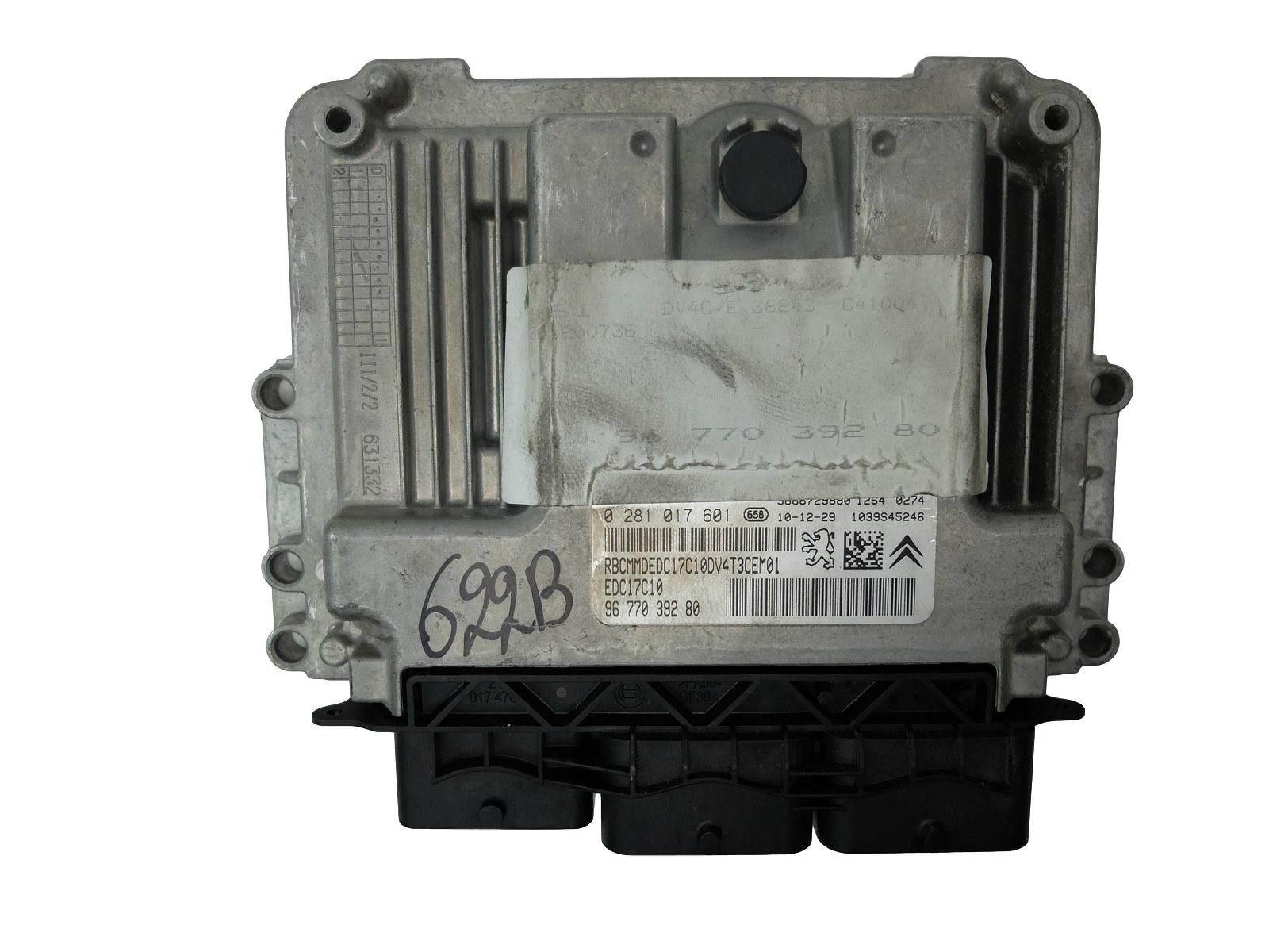 Motorsteuerung 9666729880 0281017601 206 Peugeot 1,4 HDI 1220 main product photo