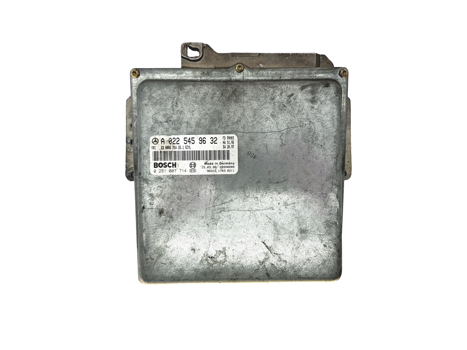 Steuergerät A0225459632 0281001714 Mercedes Bosch 25409 main product photo
