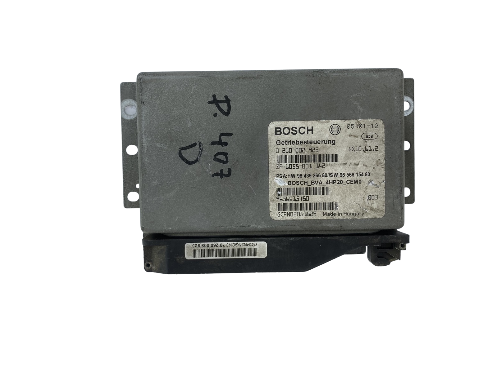 Steuergerät 9643926680 9656615480 0260002923 PSA Bosch 53139 main product photo